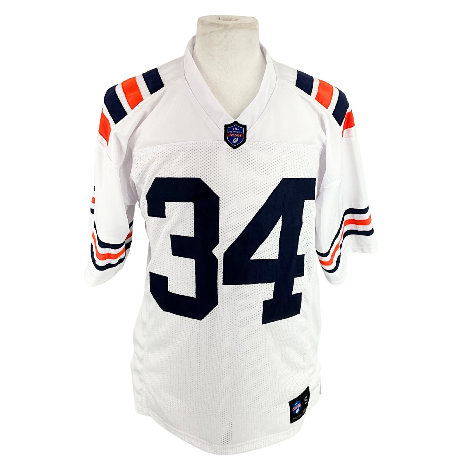 Walter Payton Jersey White 100 Chicago | Unisex Adult Sizes S-5XL Unsigned Custom Sewn Stitched