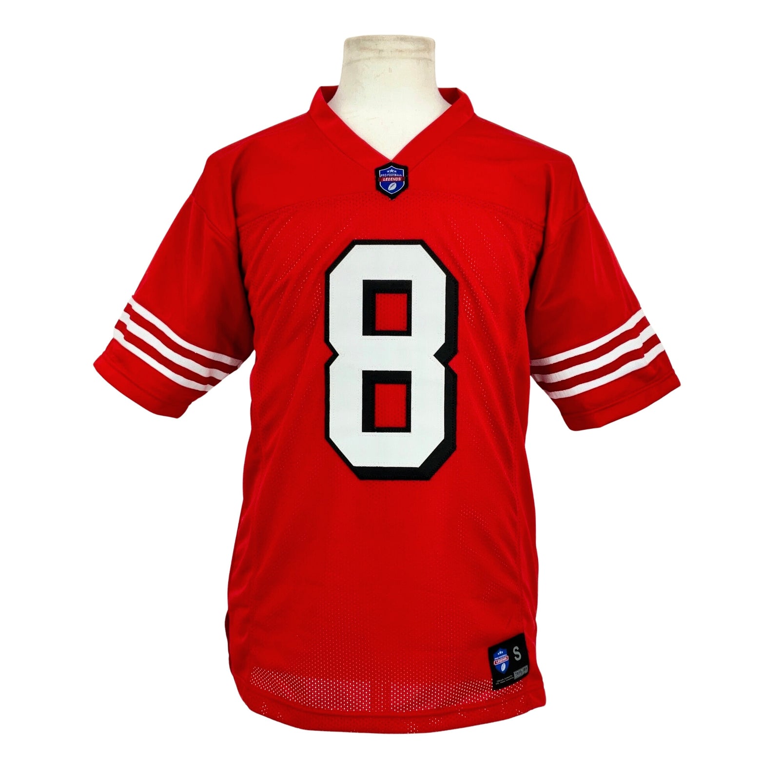 Steve Young Jersey Red w/ Drop Shadow San Francisco | Unisex Adult Sizes S-5XL Unsigned Custom Sewn Stitched