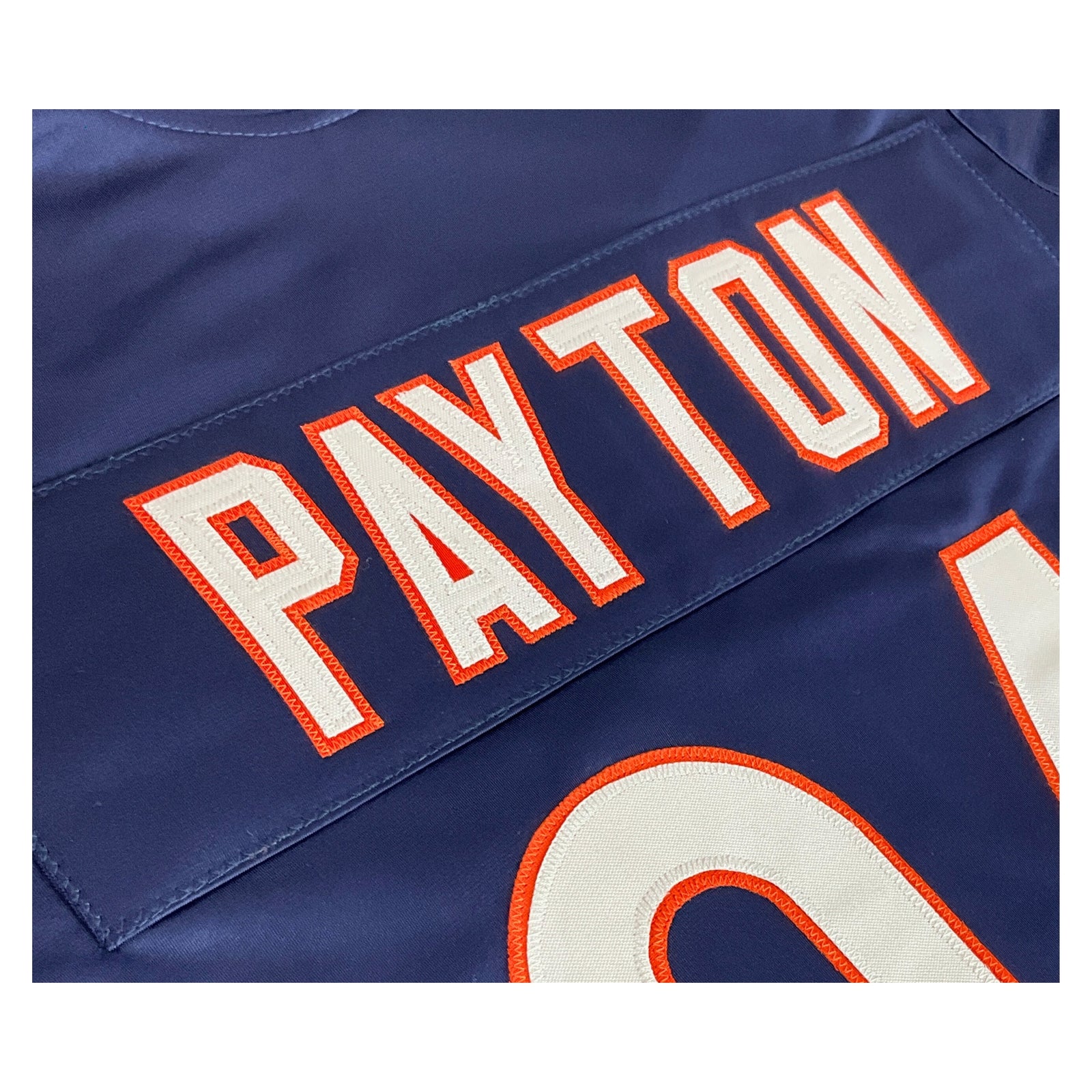 Walter Payton Jersey Blue Chicago Long Sleeves | Unisex Adult Sizes S-5XL Unsigned Custom Sewn Stitched