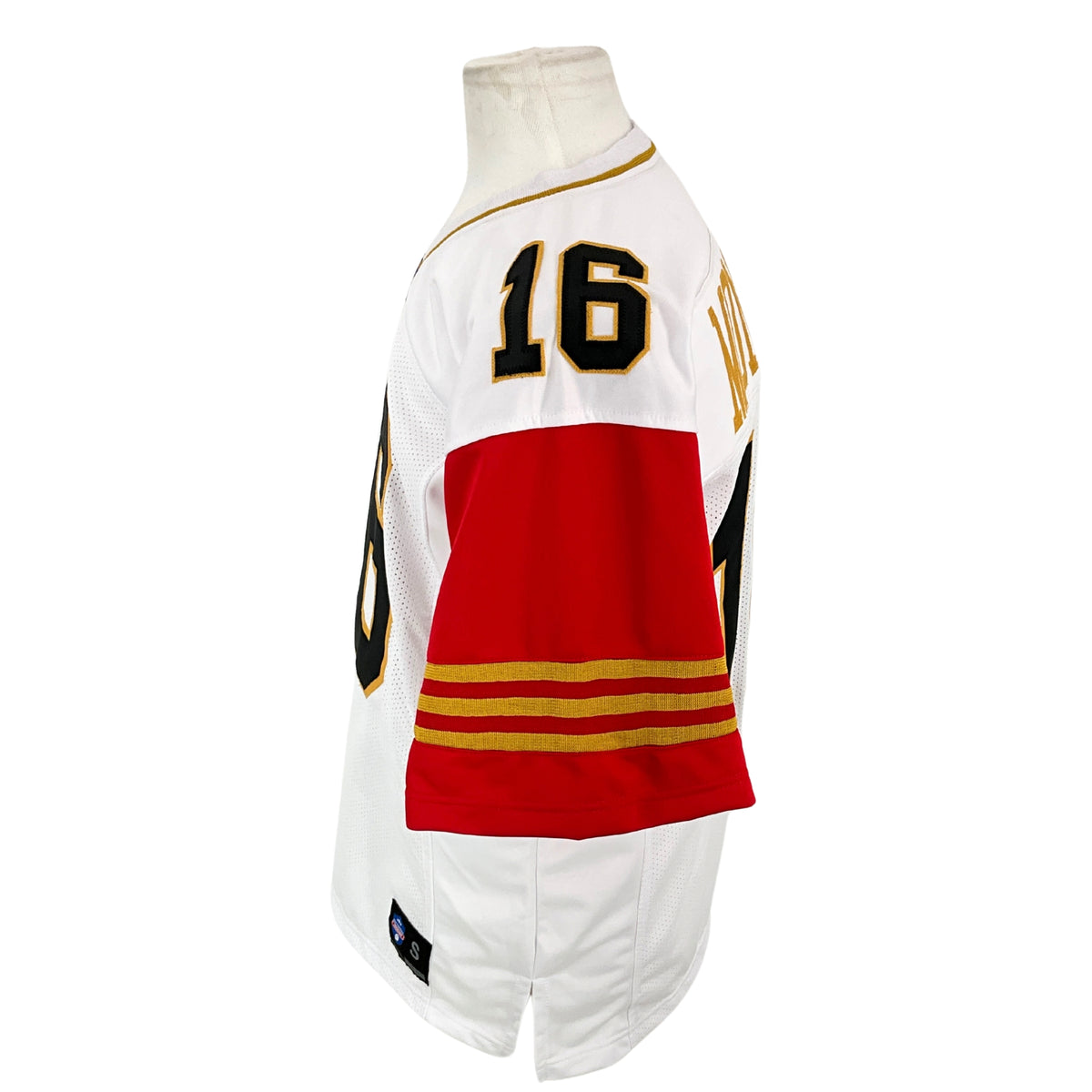 Joe Montana Jersey Red White San Francisco | Unisex Adult Sizes S-5XL Unsigned Custom Sewn Stitched