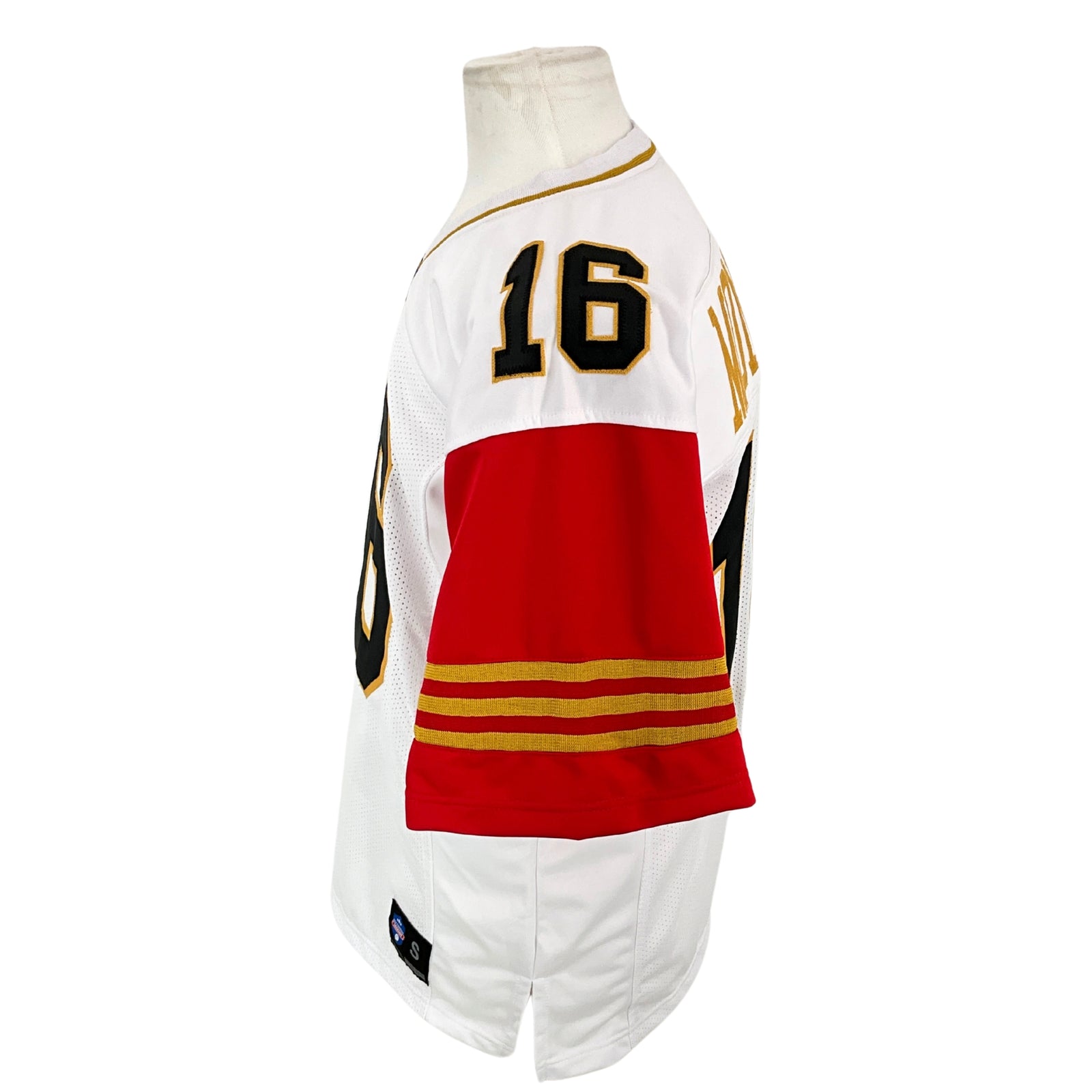 Joe Montana Jersey Red White San Francisco | Unisex Adult Sizes S-5XL Unsigned Custom Sewn Stitched