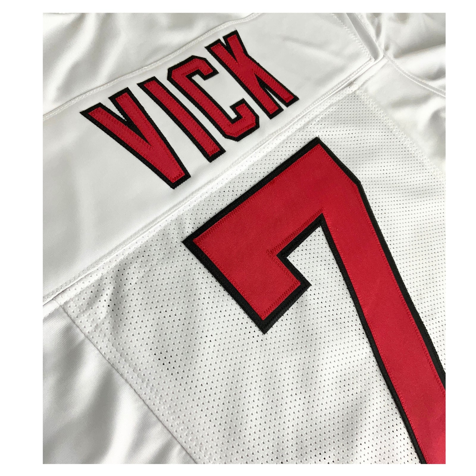Michael Vick Jersey White Atlanta |  Unisex Adult Sizes S-5XL Unsigned Custom Sewn Stitched