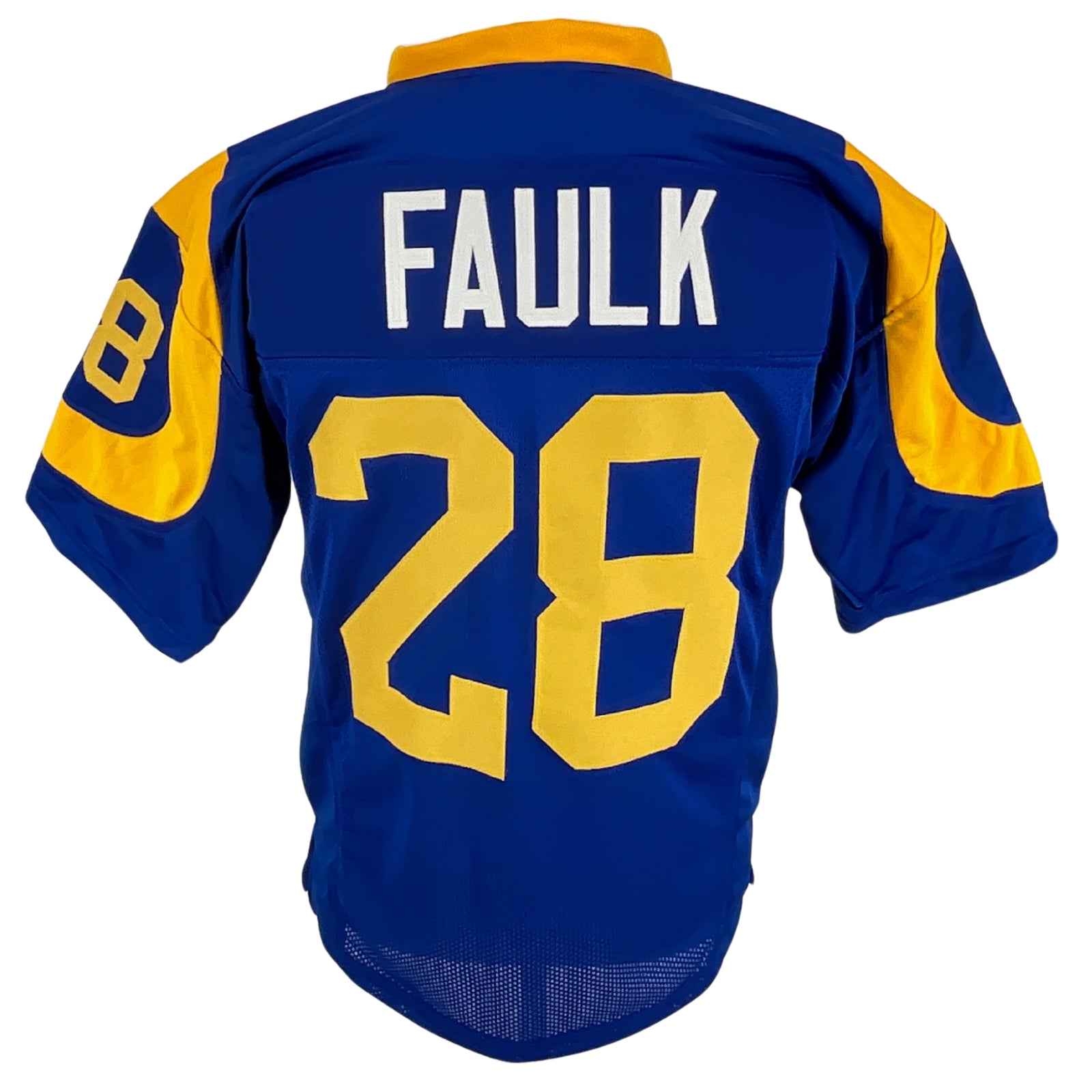 Marshall Faulk Jersey Royal Blue Los Angeles | Unisex Adult Sizes S-5XL Unsigned Custom Sewn Stitch