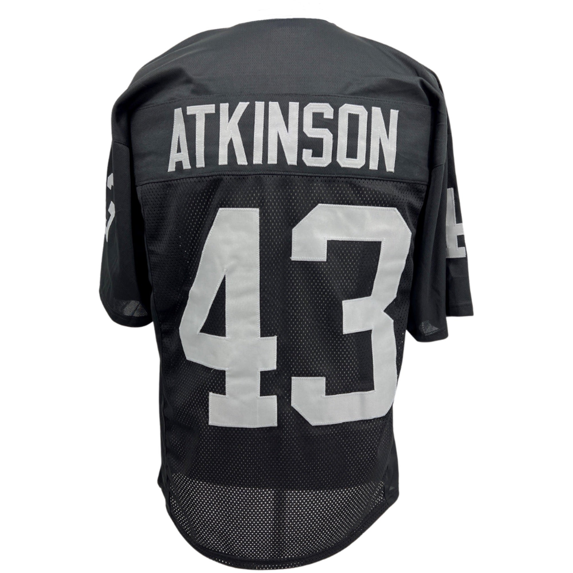 George Atkinson Jersey Black Oakland | S-5XL Unsigned Custom Sewn Stitched