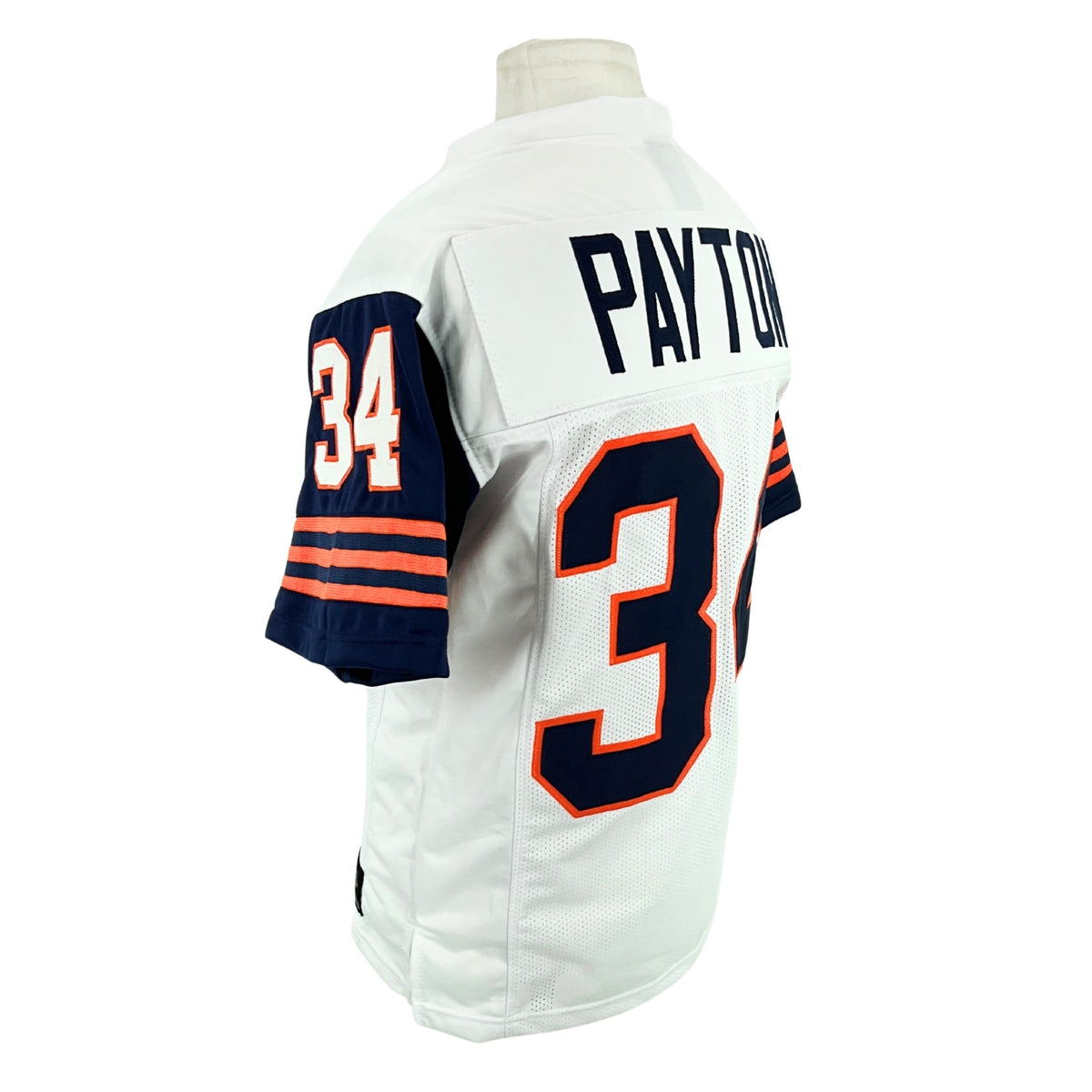 Walter Payton Jersey White and Navy Blue Chicago | Unisex Adult Sizes S-5XL Unsigned Custom Sewn Stitched