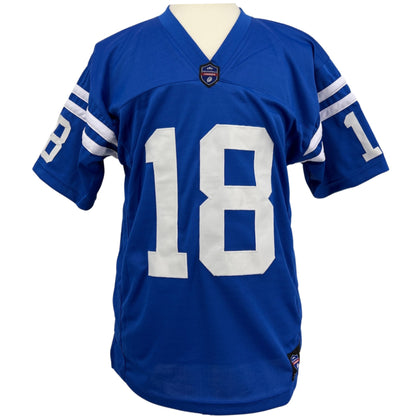 Peyton Manning Jersey Blue Indianapolis | Unisex Adult Sizes S-5XL Unsigned Custom Sewn Stitched