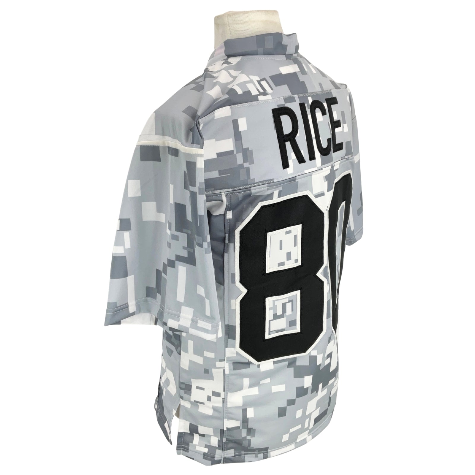 Jerry Rice Jersey White Camouflage San Francisco | Unisex Adult Sizes S-5XL Unsigned Sewn Stitched