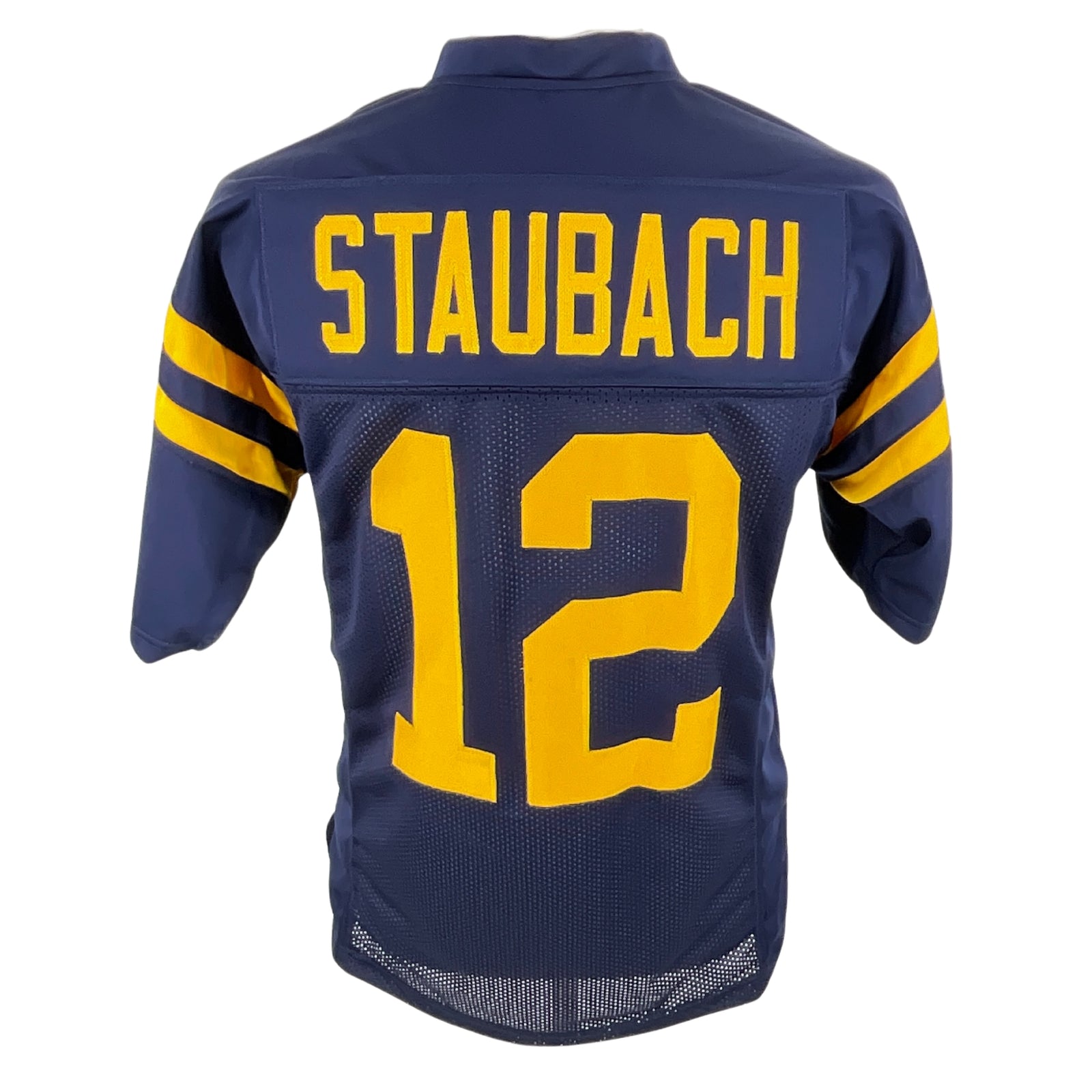 Roger Staubach Jersey Navy Blue Midshipmen | Unisex Adult Sizes S-5XL Unsigned Custom Sewn Stitched