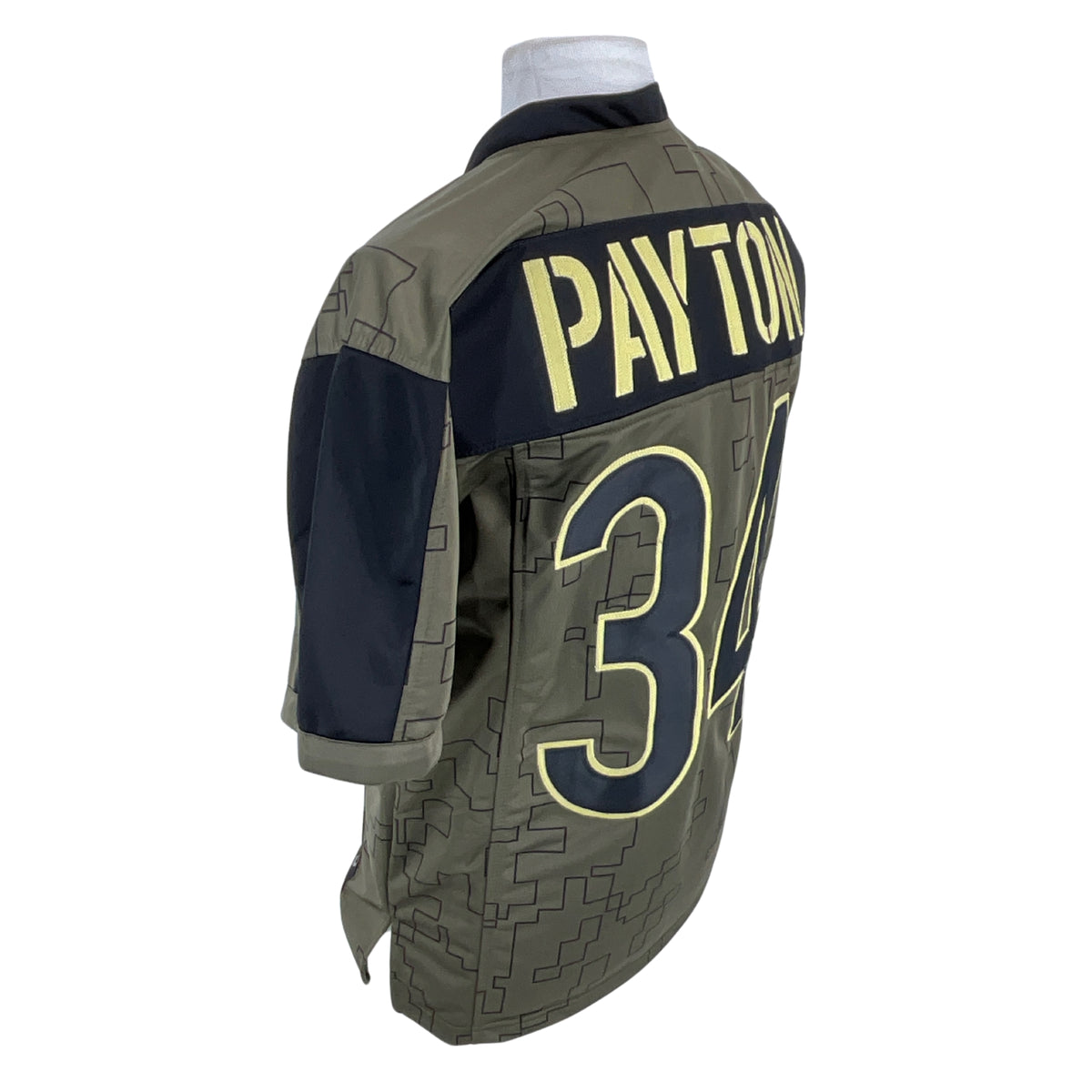 Walter Payton Jersey Olive Name Plate Camo Chicago | Unisex Adult Sizes S-5XL Unsigned Sewn Stitched