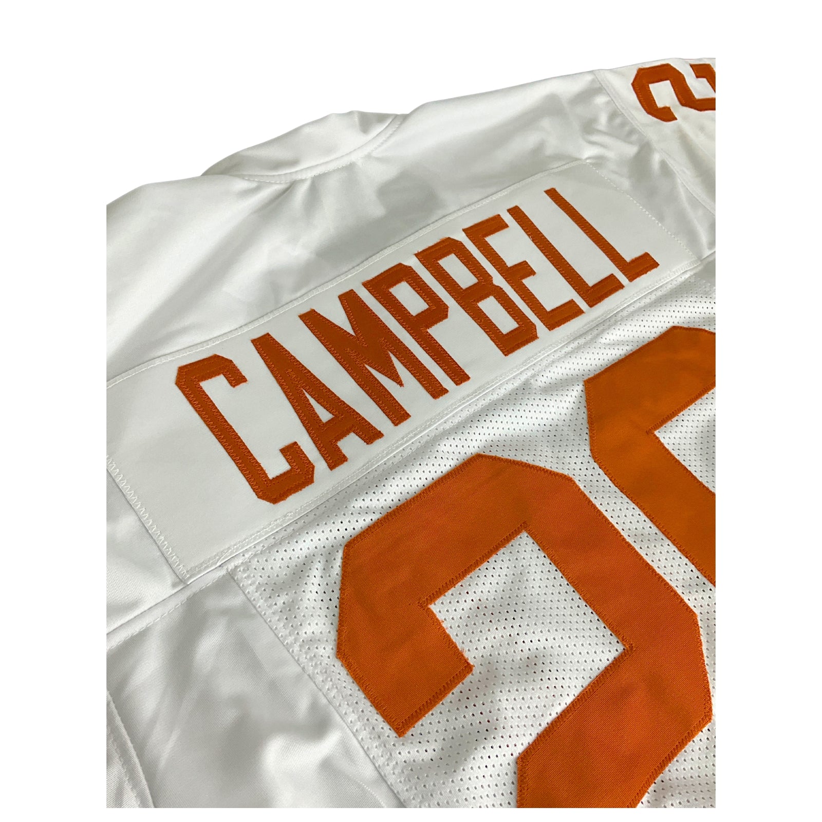 Earl Campbell Jersey White Texas | Unisex Adult Sizes S-5XL Unsigned Custom Sewn Stitched