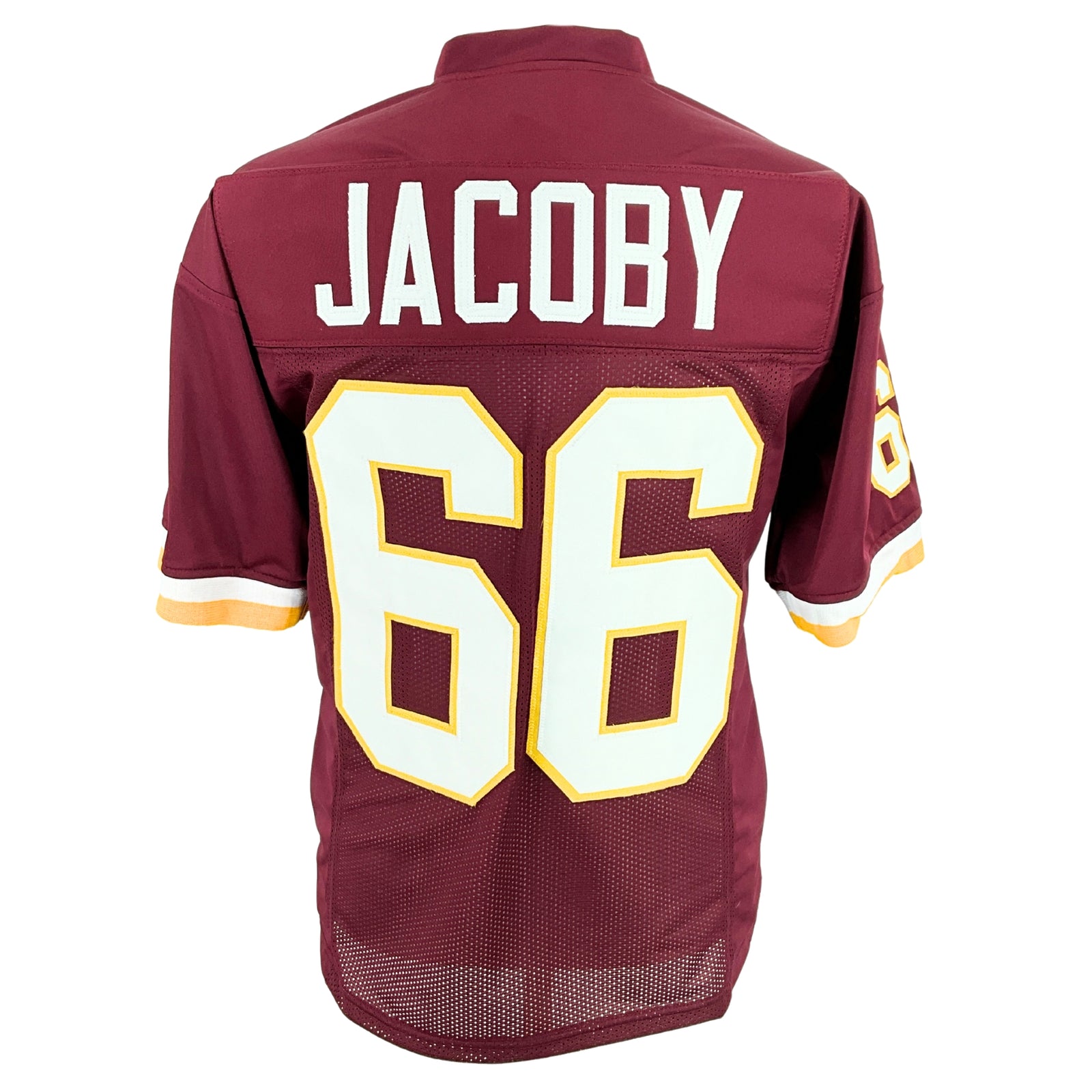 Joe Jacoby Jersey Burgundy Washington | Unisex Adult Sizes S-5XL Unsigned Custom Sewn Stitched