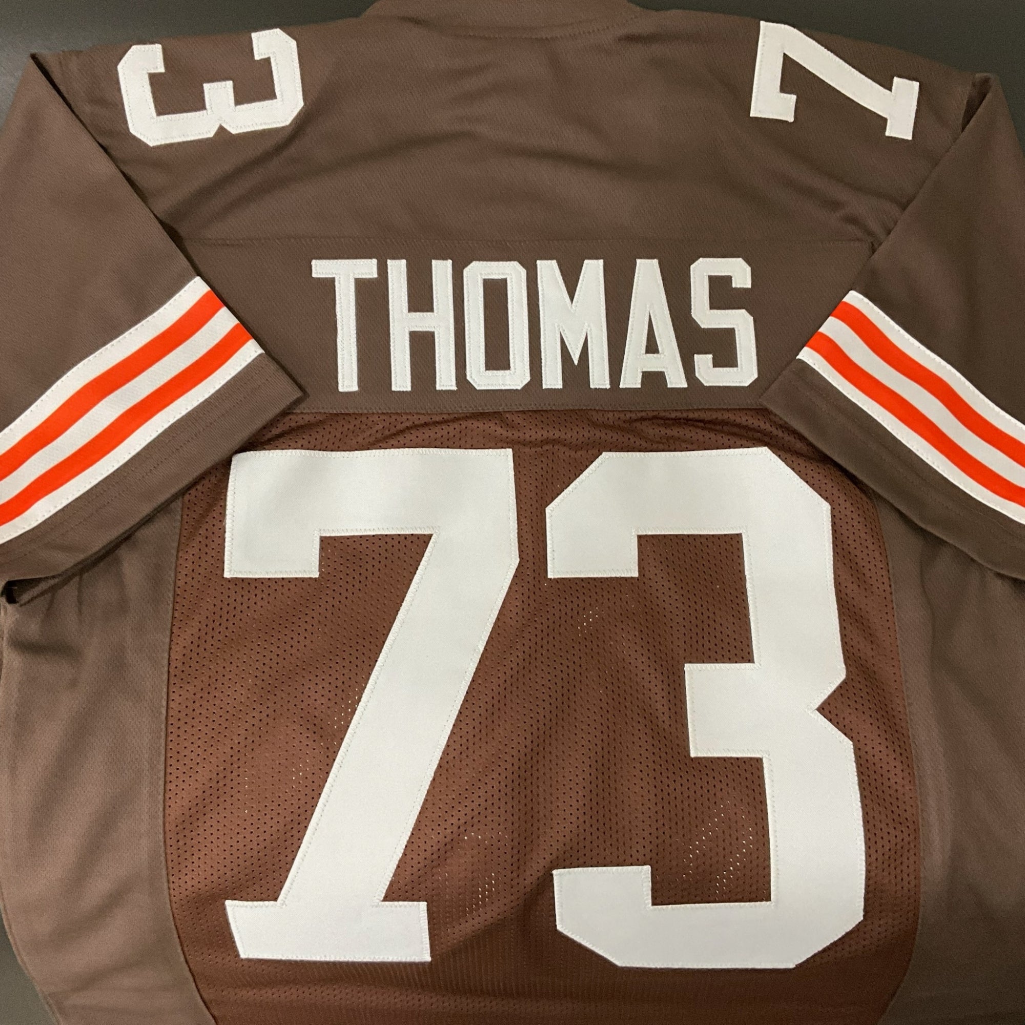 Joe Thomas 2-Tone Color (see image 4) Brown Jersey Cleveland | M-5XL Custom Stitch