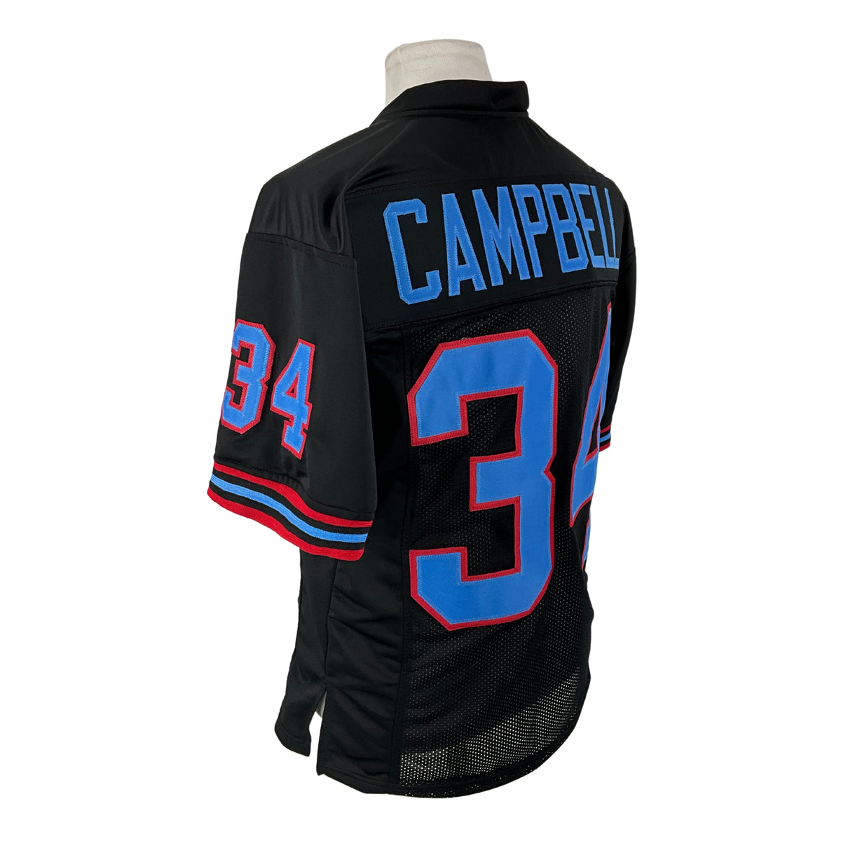 Earl Campbell Jersey Black Houston | Unisex Adult Sizes S-5XL Unsigned Custom Sewn Stitched