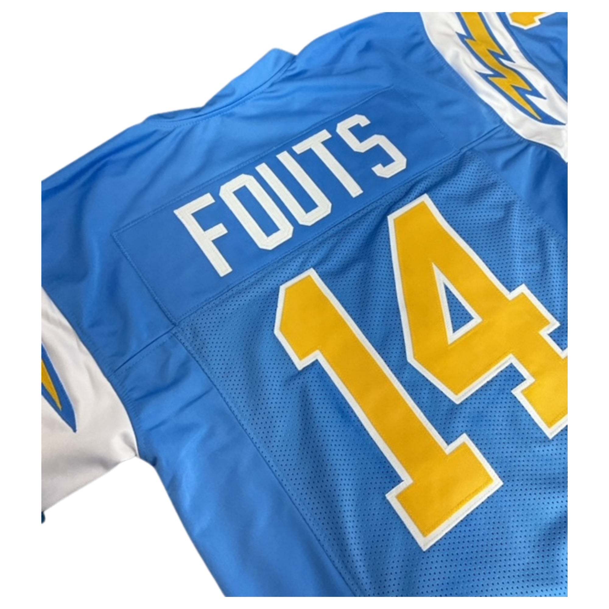 Dan Fouts Jersey Powder Blue Yellow Number San Diego | Unisex Adult Sizes S-5XL Unsigned Custom Sewn Stitched