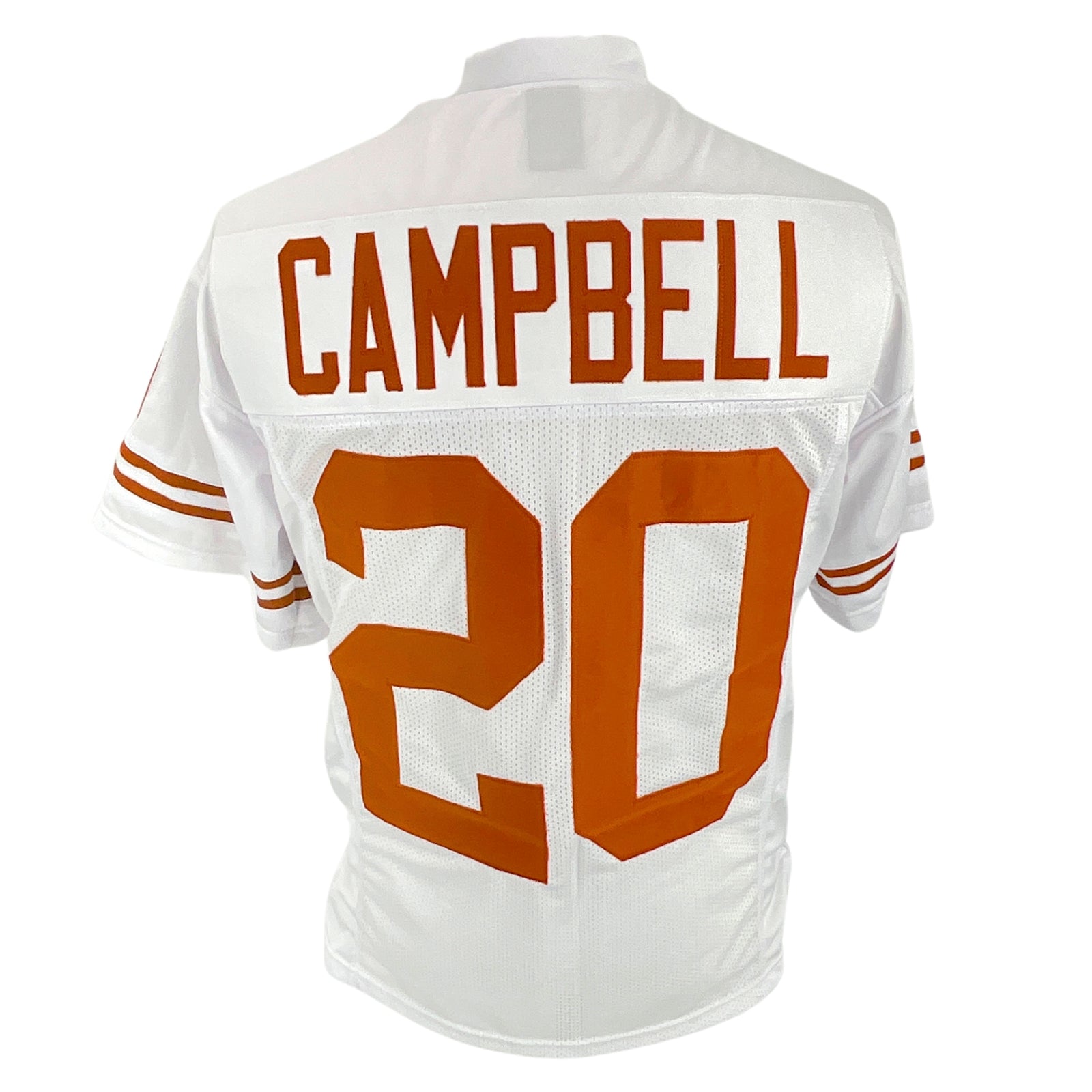 Earl Campbell Jersey White Texas | Unisex Adult Sizes S-5XL Unsigned Custom Sewn Stitched