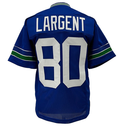 Steve Largent Jersey Blue Seattle | S-5XL Unsigned Custom Sewn Stitched