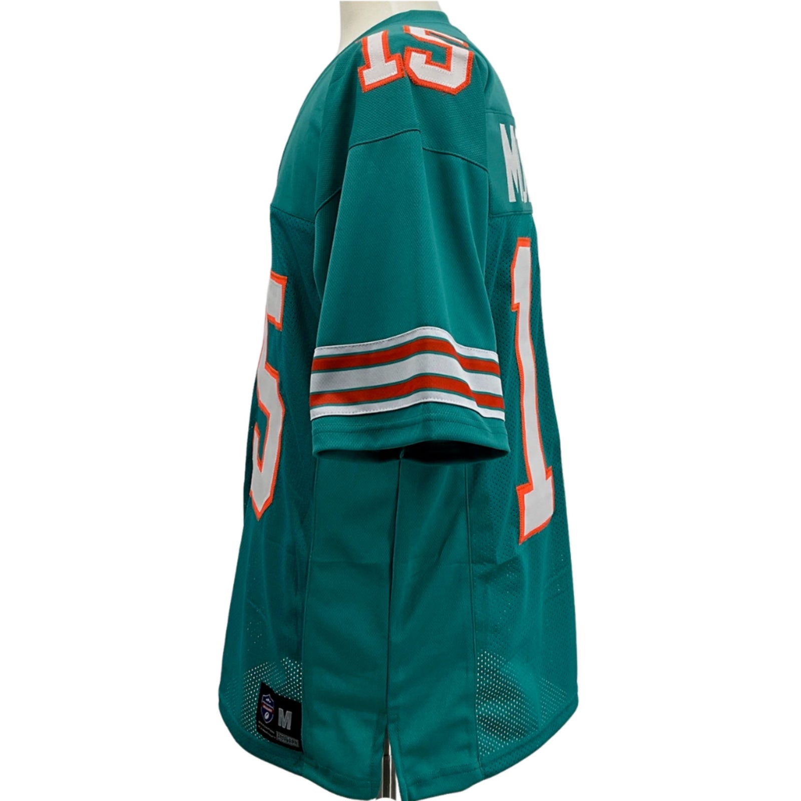 Earl Morrall Jersey Aqua Miami M-5XL Custom Sewn Stitched