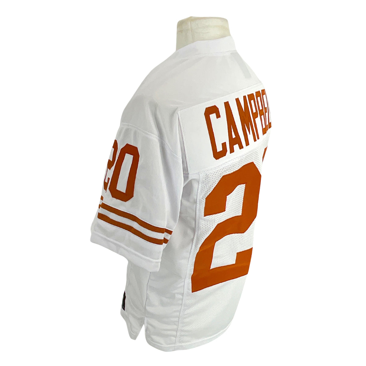 Earl Campbell Jersey White Texas | Unisex Adult Sizes S-5XL Unsigned Custom Sewn Stitched