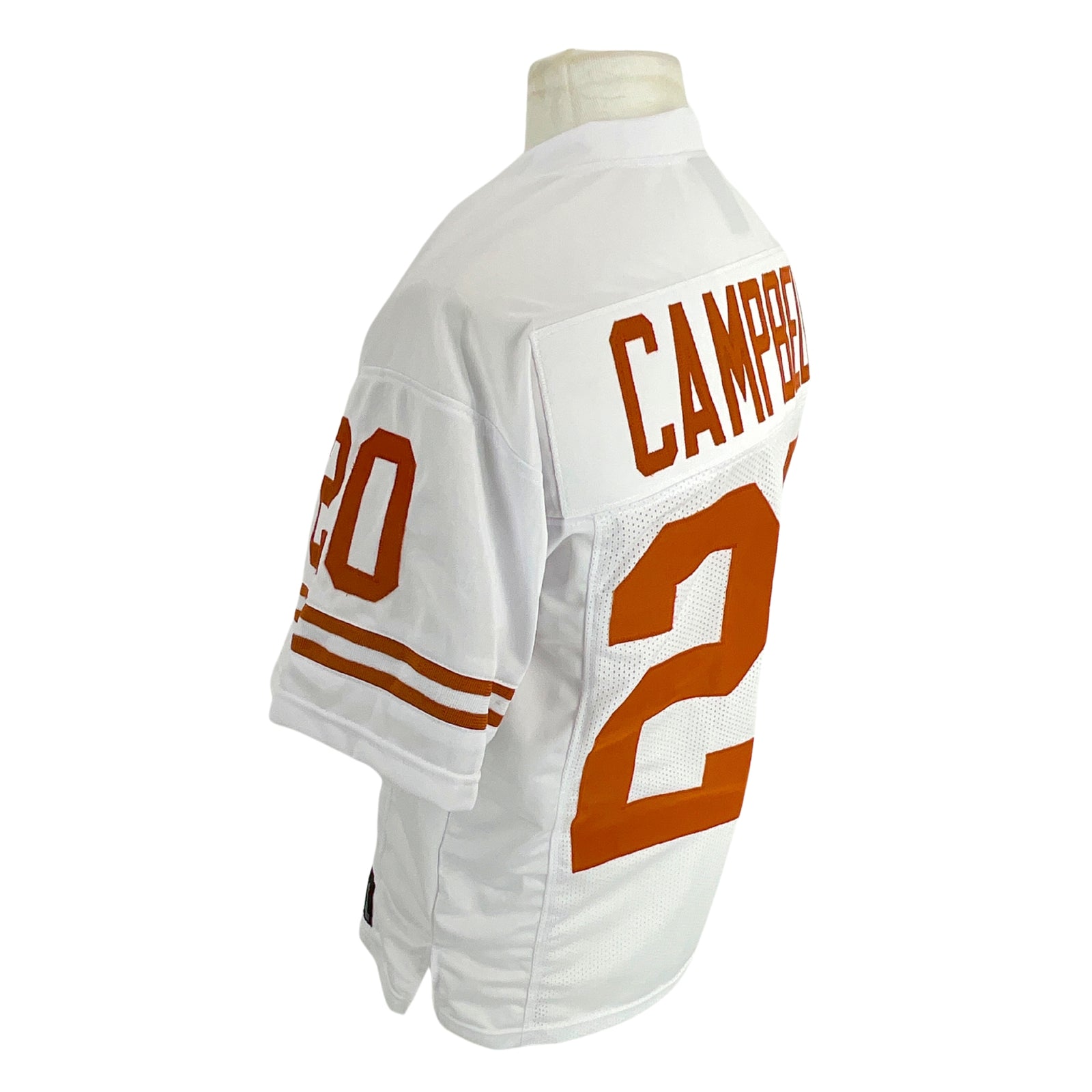 Earl Campbell Jersey White Texas | Unisex Adult Sizes S-5XL Unsigned Custom Sewn Stitched