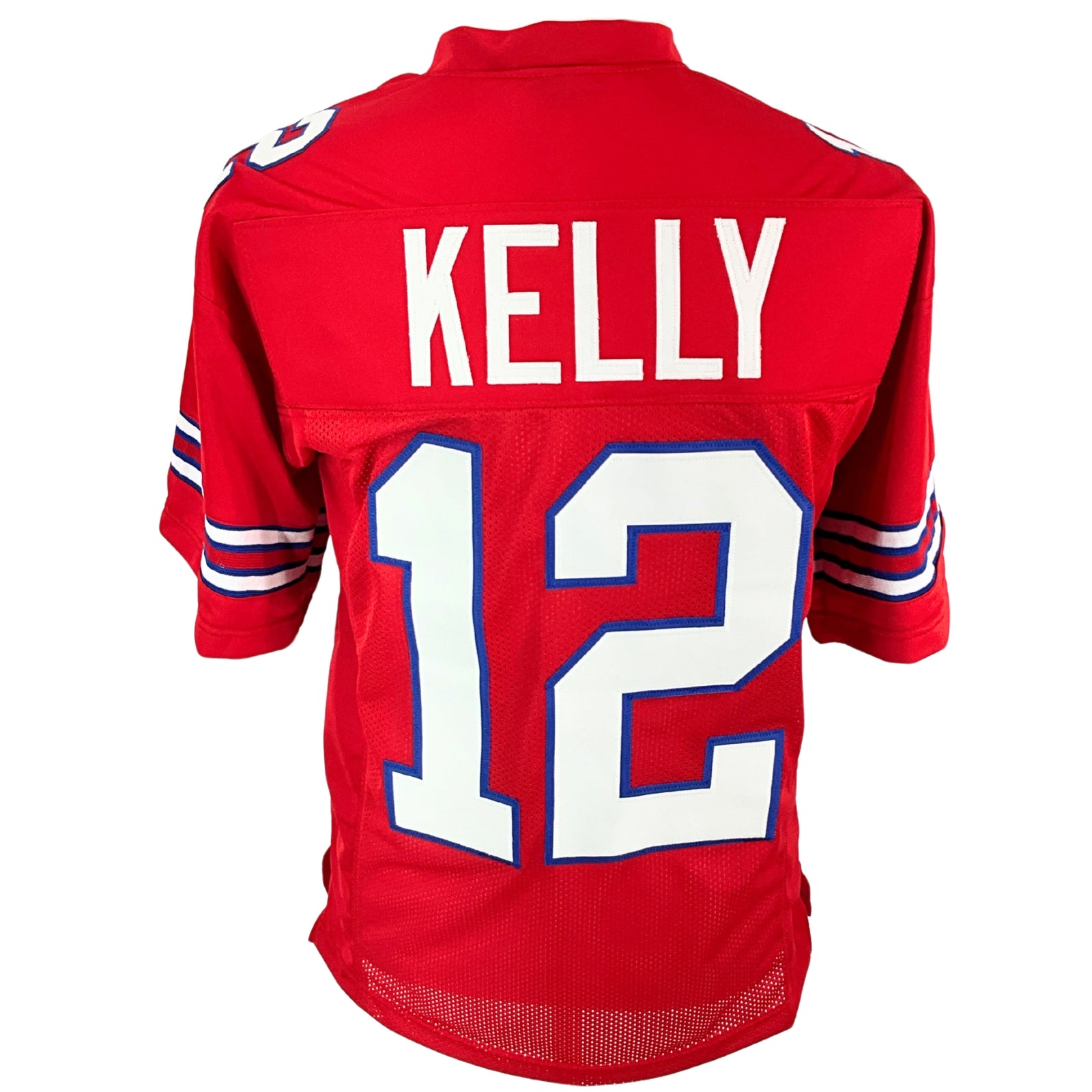 Jim Kelly Jersey Red Buffalo | Unisex Adult Sizes S-5XL Unsigned Custom Sewn Stitched