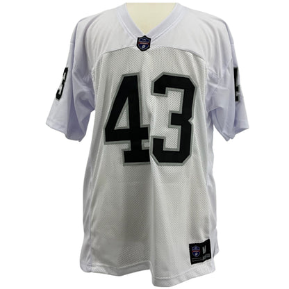 George Atkinson Jersey White Oakland B/SL M-5XL Sewn Stitch