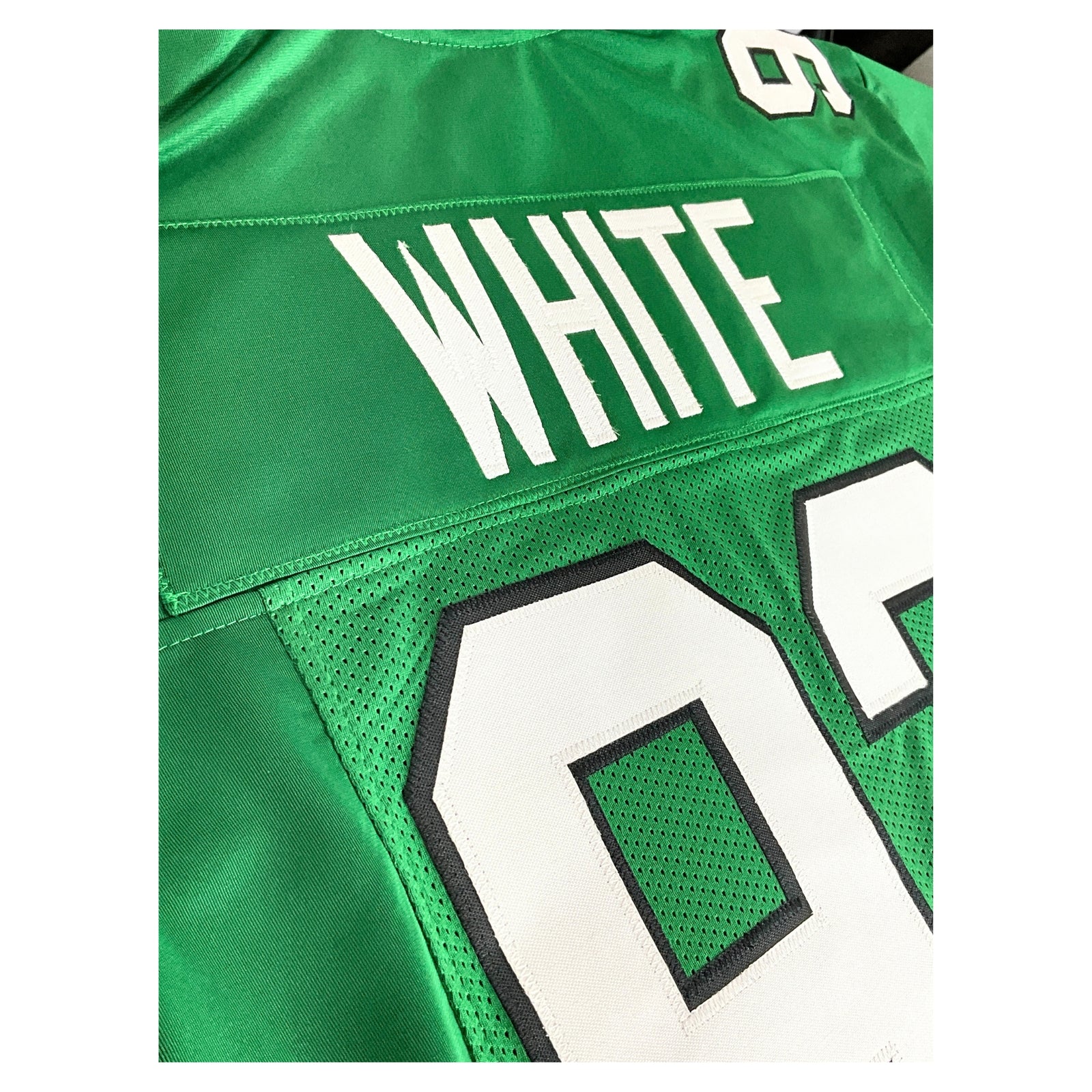 Reggie White Jersey Modern Kelly Green Philadelphia | Unisex Adult Sizes S-5XL Unsigned Custom Sewn Stitched