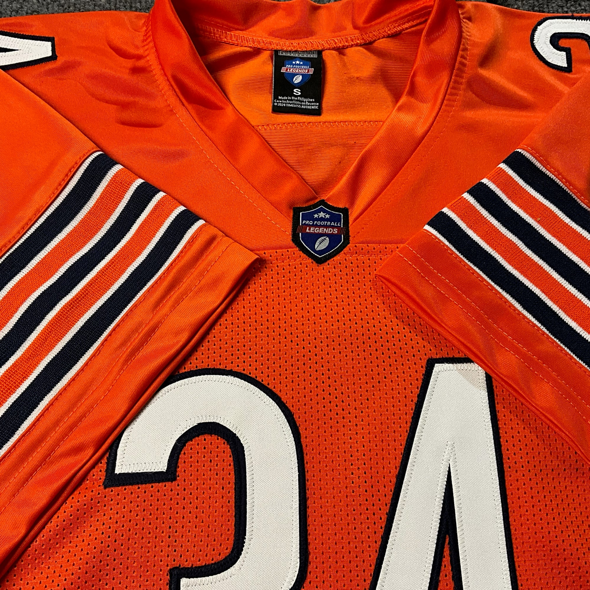 Walter Payton Jersey Orange Chicago | S-5XL Unsigned Custom Sewn Stitched