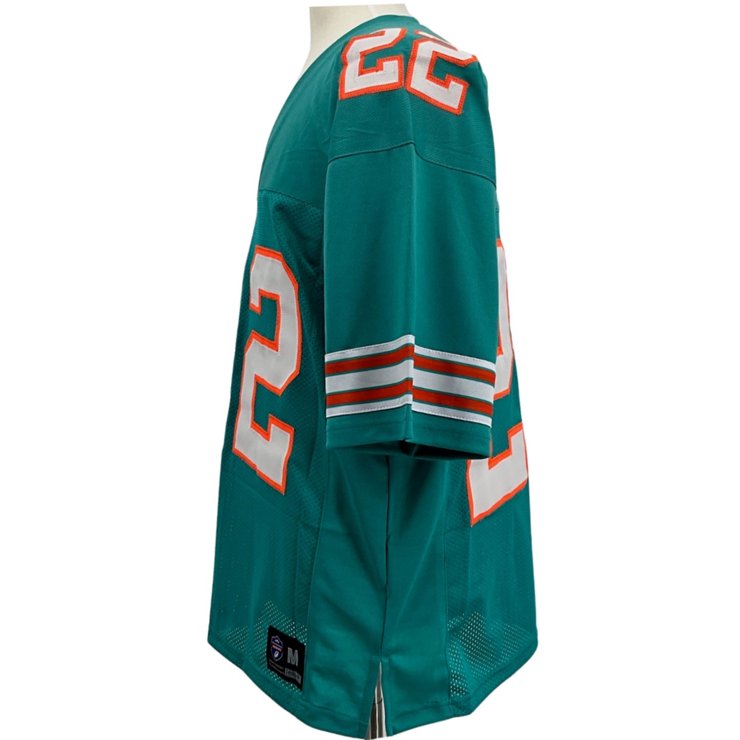 Mercury Morris Jersey Aqua Miami | S-5XL Unsigned Custom Sewn Stitched