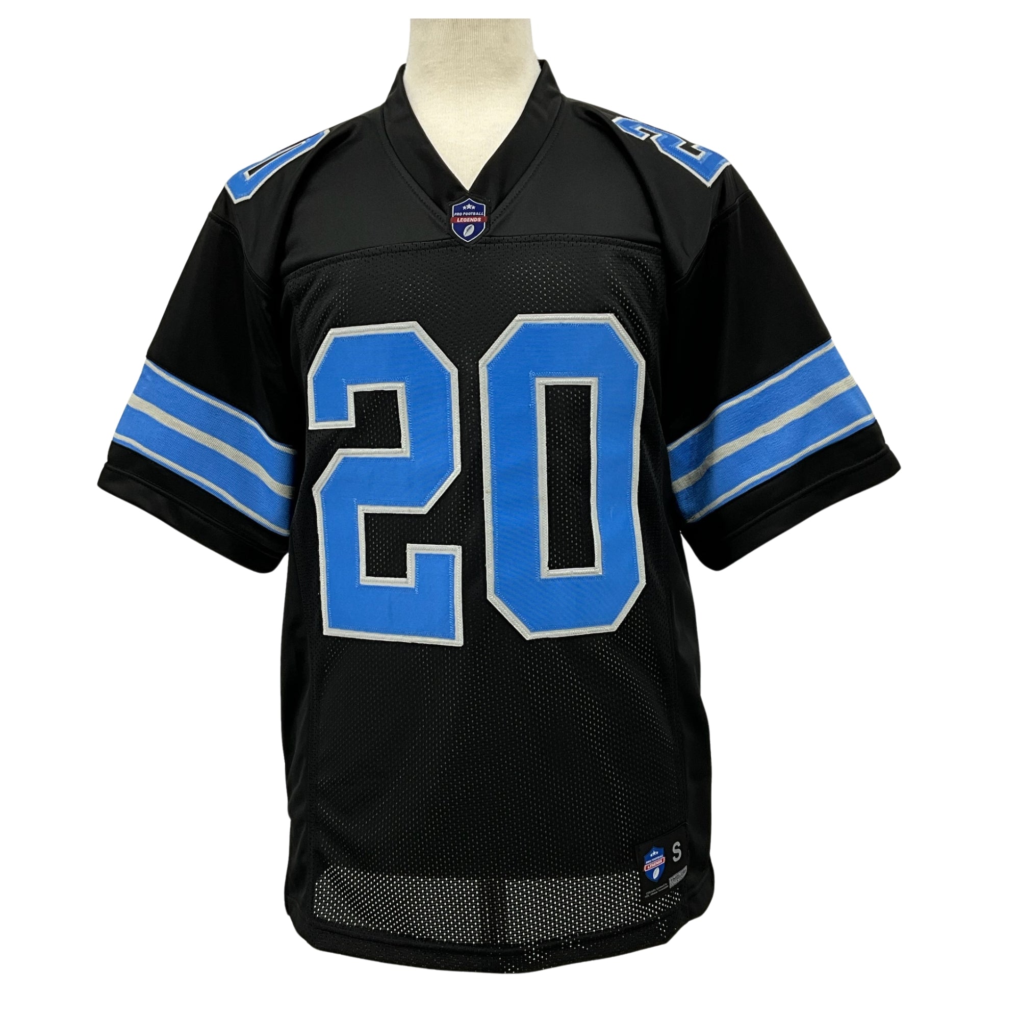 Barry Sanders Jersey Black Detroit | S-5XL Unsigned Custom Sewn Stitched