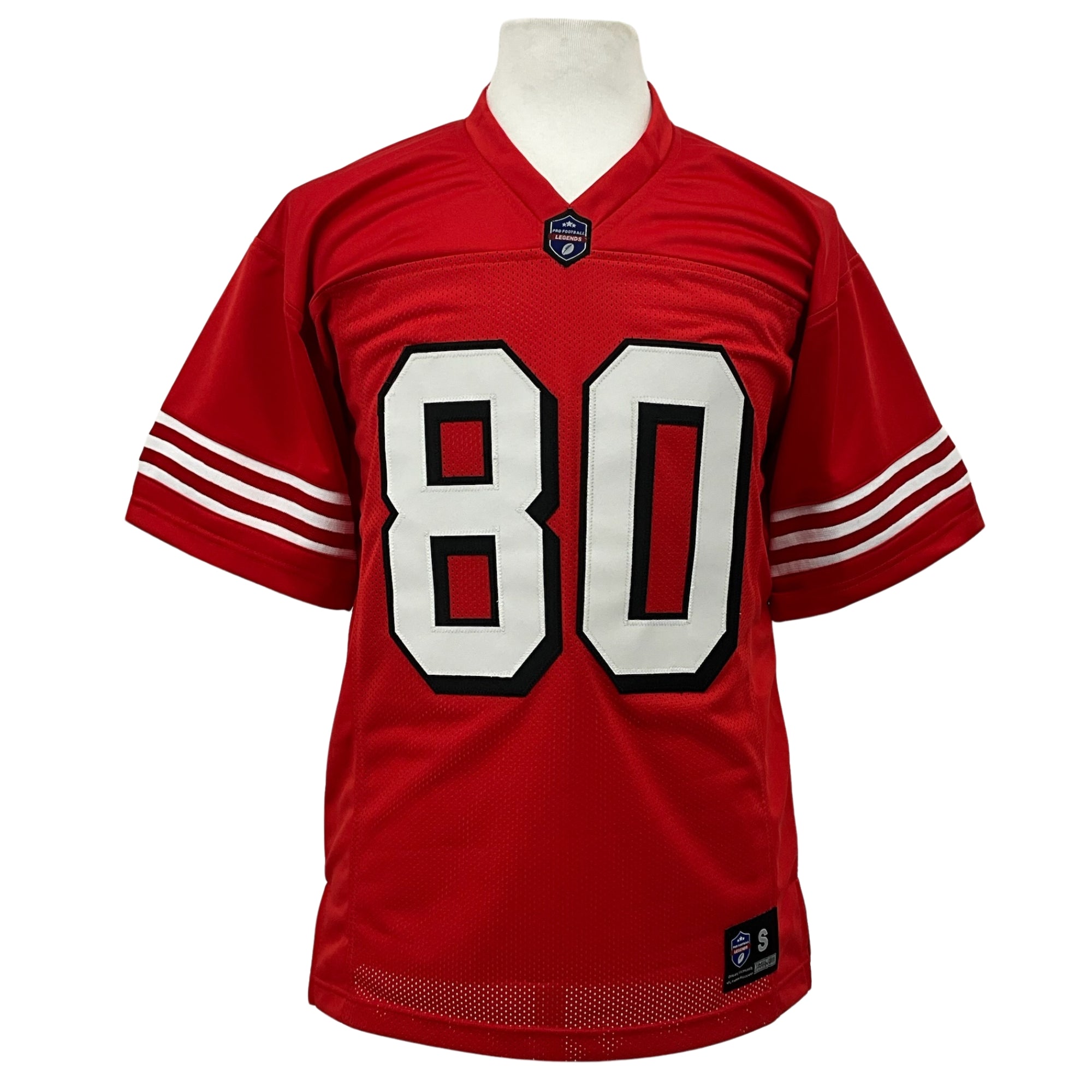 Jerry Rice Jersey Red w/ Drop Shadow San Francisco | M-5XL Custom Sewn Stitched