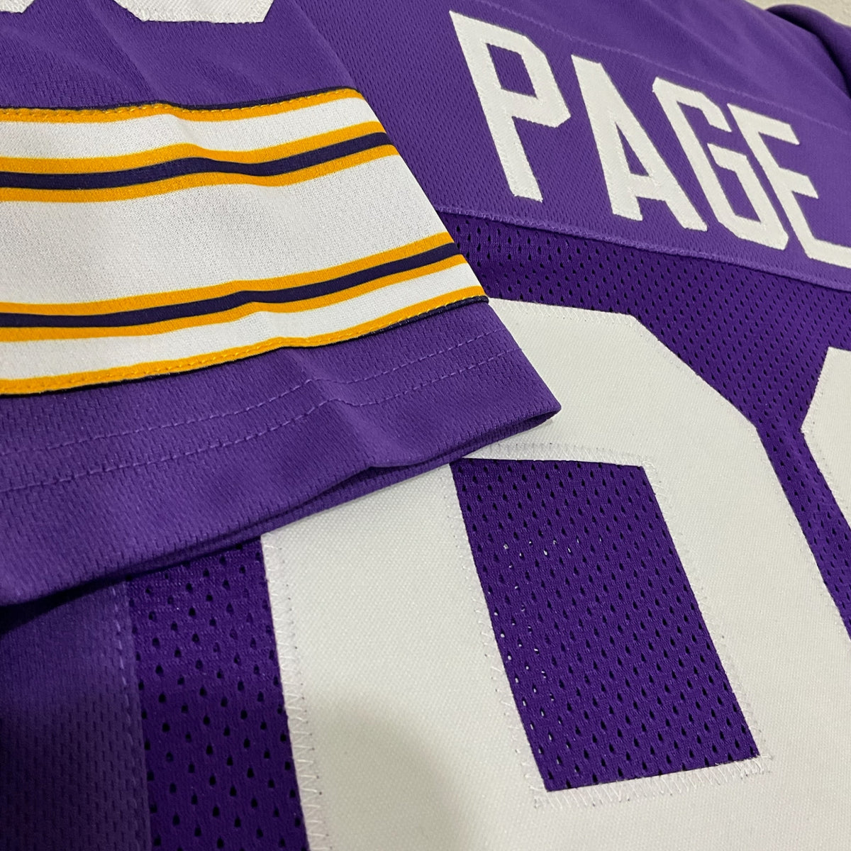 Alan Page Jersey Purple Minnesota | Unisex Adult Sizes S-5XL Unsigned Custom Sewn Stitched