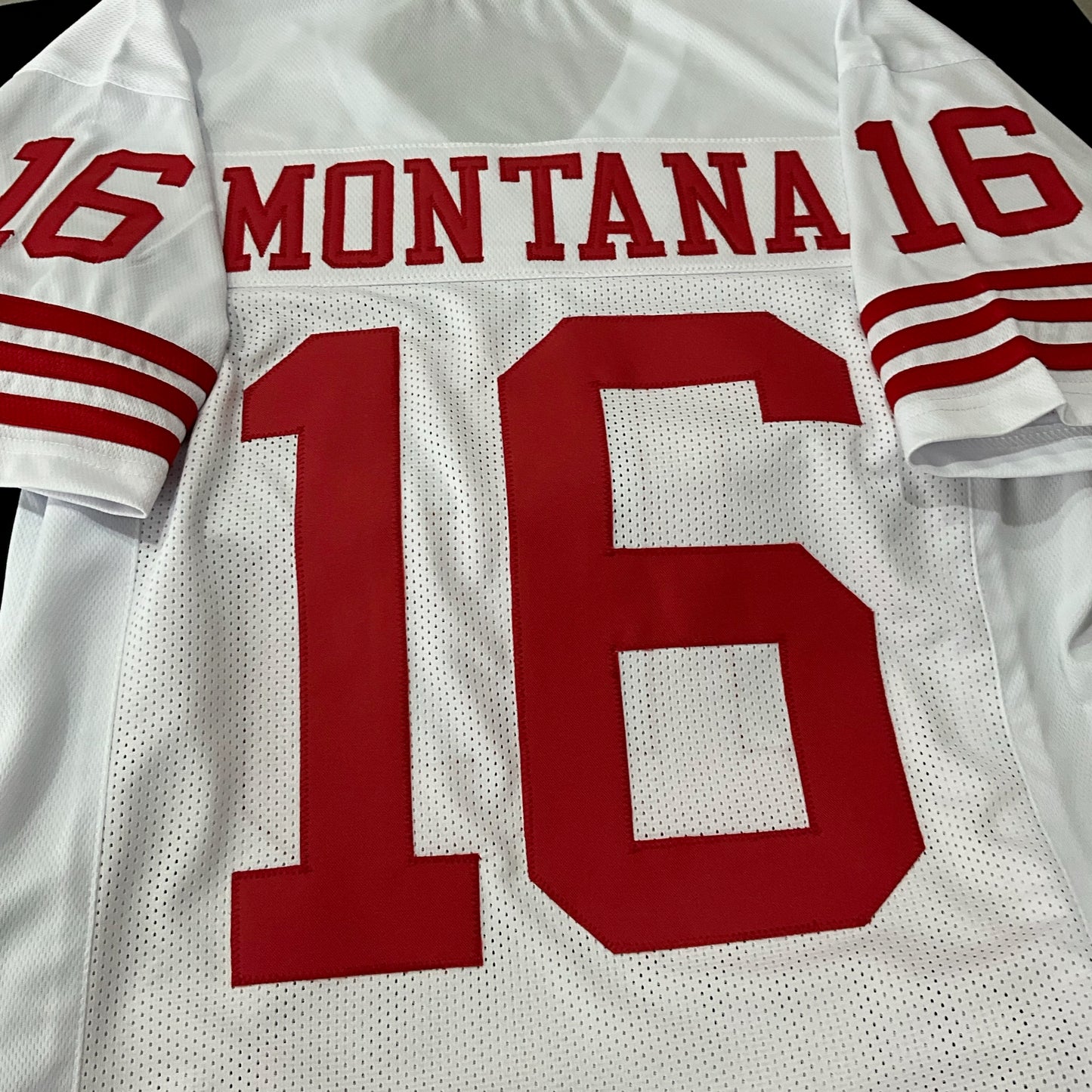 Joe Montana Jersey White San Francisco | S-5XL Unsigned Custom Sewn Stitched