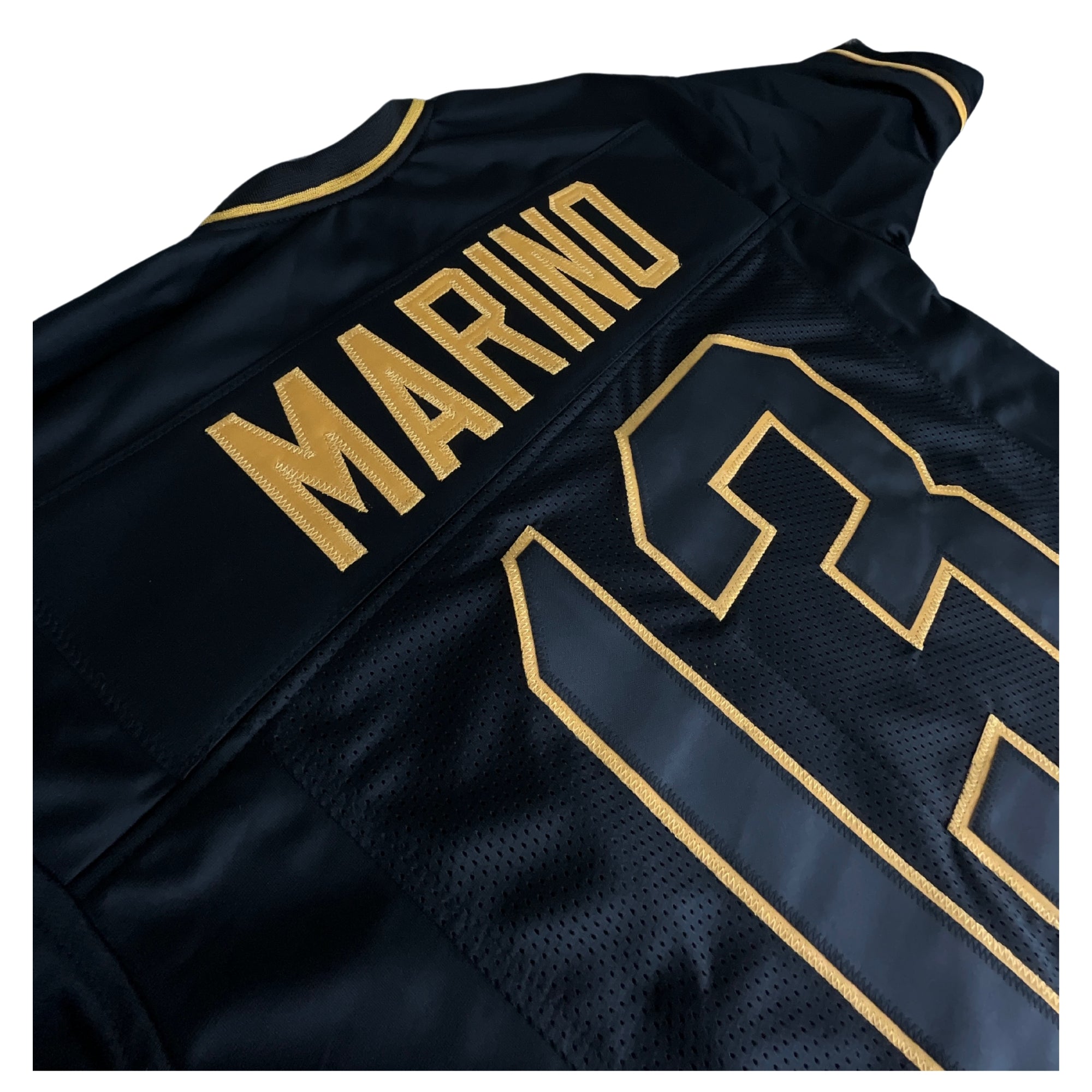 Dan Marino Jersey Black Gold Miami | Unisex Adult Sizes S-5XL Unsigned Custom Sewn Stitched