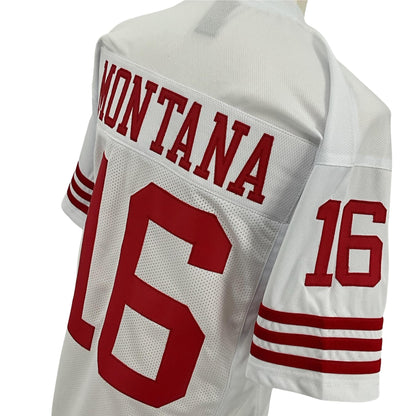 Joe Montana Jersey White San Francisco | S-5XL Unsigned Custom Sewn Stitched