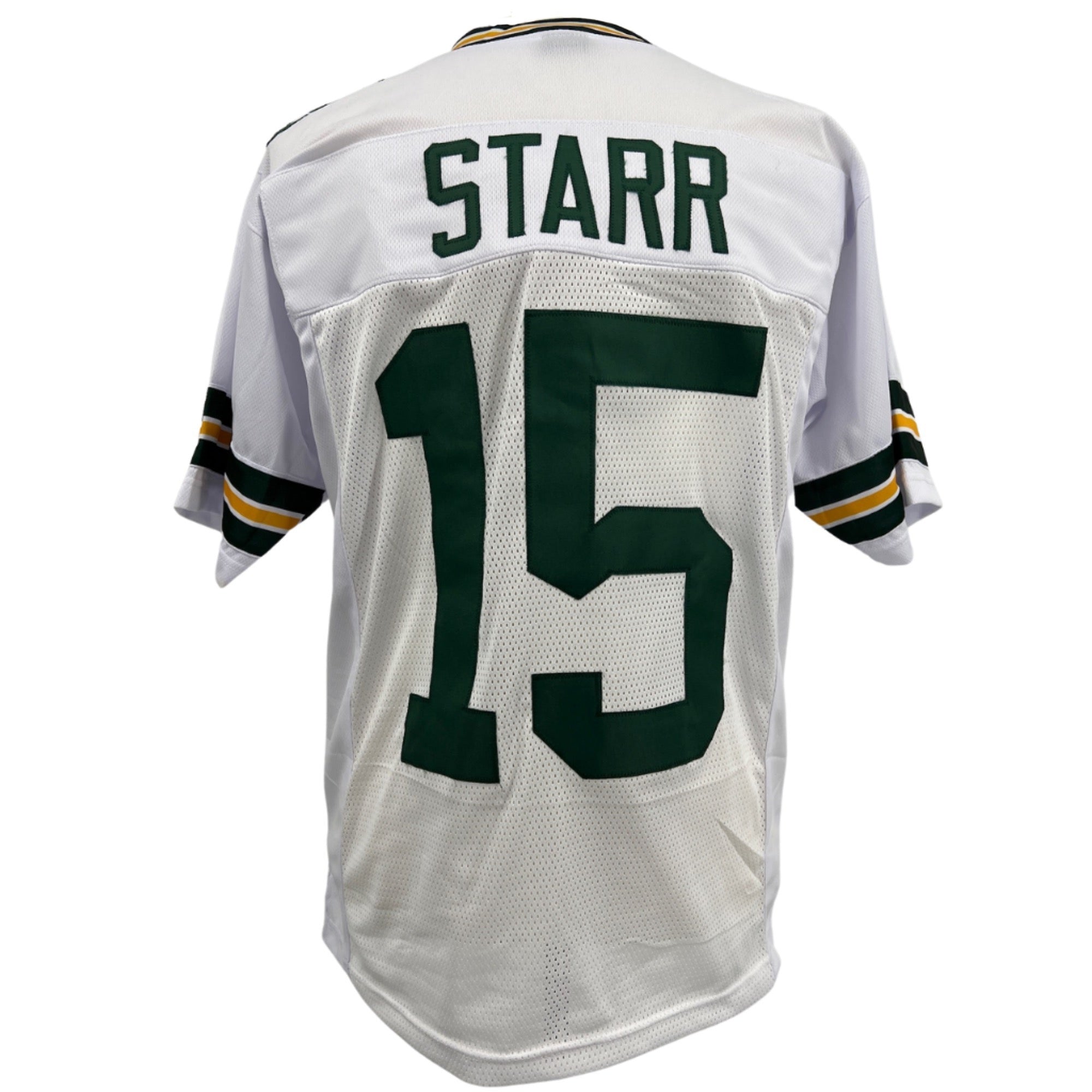 Bart Starr Jersey White Green Bay | S-5XL Custom Sewn Stitched