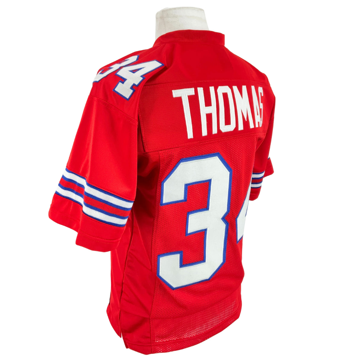 Thurman Thomas Jersey Red Buffalo | Unisex Adult Sizes S-5XL Unsigned Custom Sewn Stitched