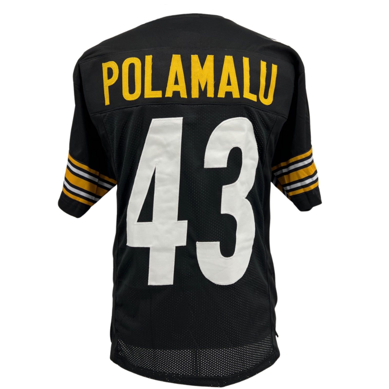 Troy Polamalu Jersey Black Pittsburgh Modern Number M-3XL Custom Sewn Stitch