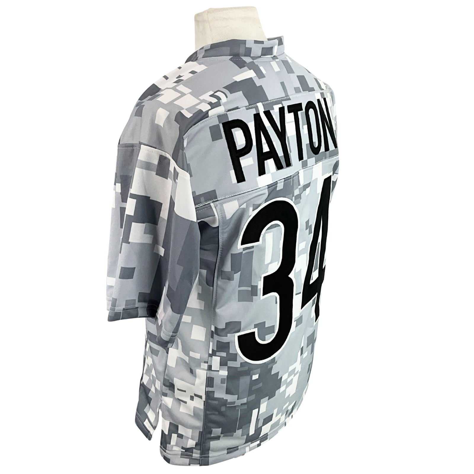 Walter Payton Jersey White Camouflage Chicago | Unisex Adult Sizes S-5XL Unsigned Sewn Stitched