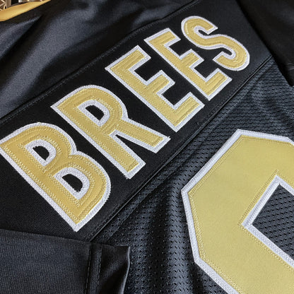 Drew Brees Jersey Black New Orleans | S-5XL Unsigned Custom Sewn Stitched