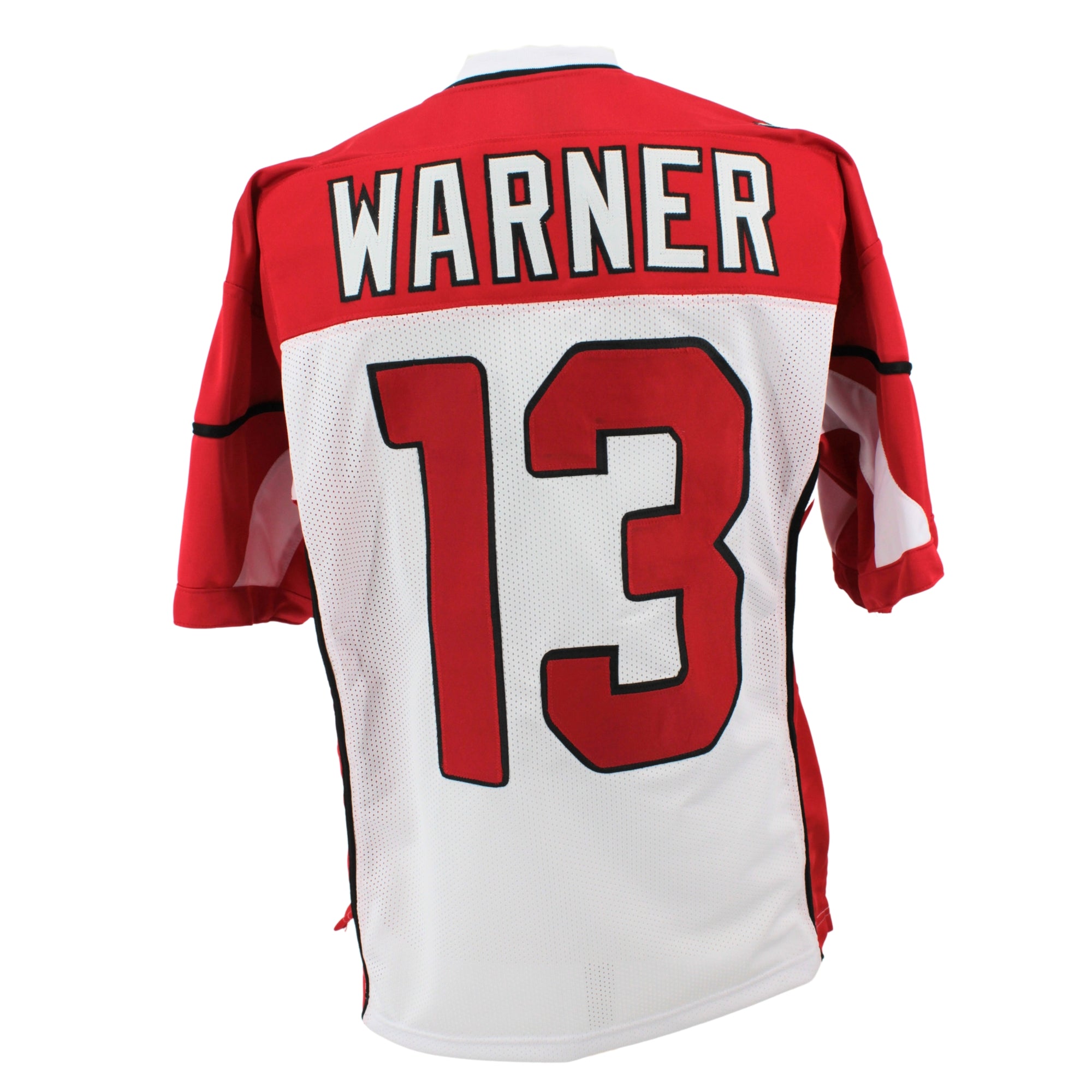 Kurt Warner Jersey White and Red Arizona | Unisex Adult Sizes S-5XL Unsigned Custom Sewn Stitched