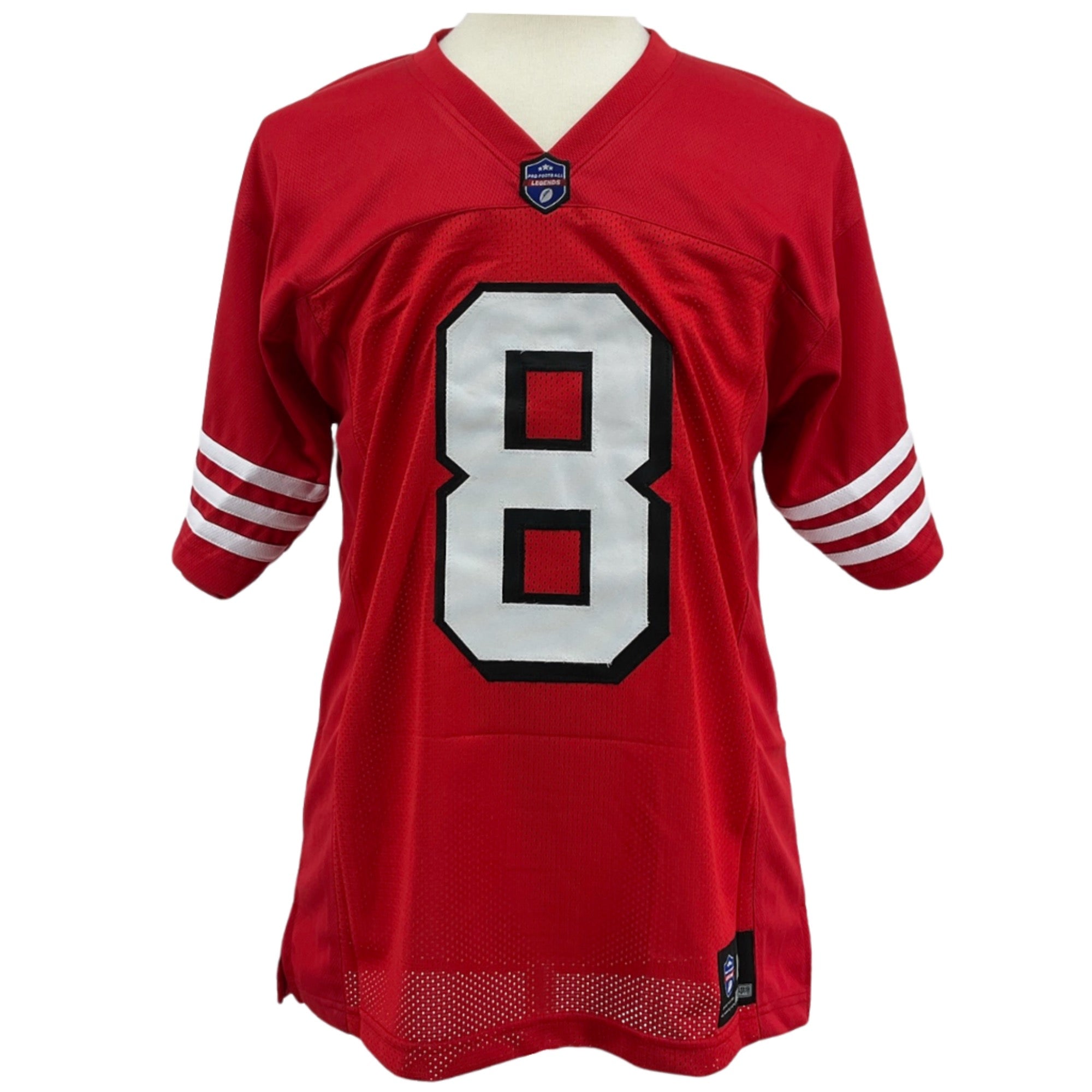 Steve Young Jersey Red w/ Drop Shadow San Francisco | Unisex Adult Sizes S-5XL Unsigned Custom Sewn Stitched