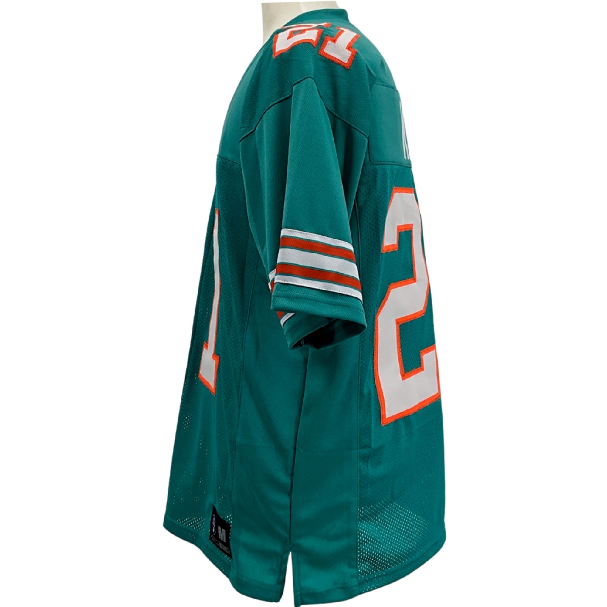 Jim Kiick Jersey Aqua Miami M-5XL Custom Sewn Stitched