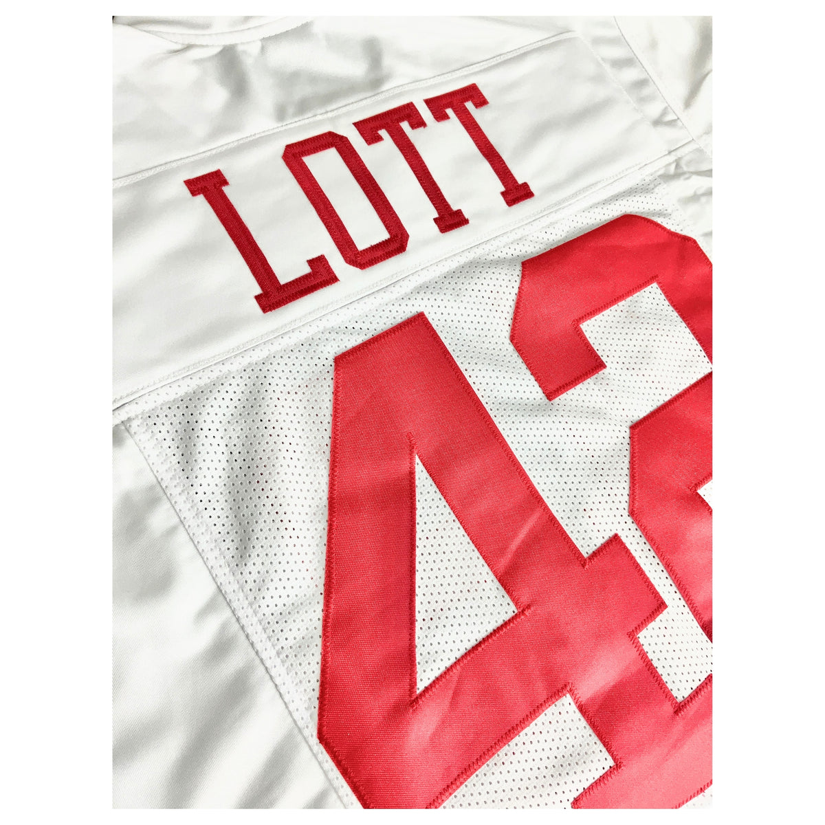 Ronnie Lott Jersey White San Francisco | Unisex Adult Sizes S-5XL Unsigned Custom Sewn Stitched