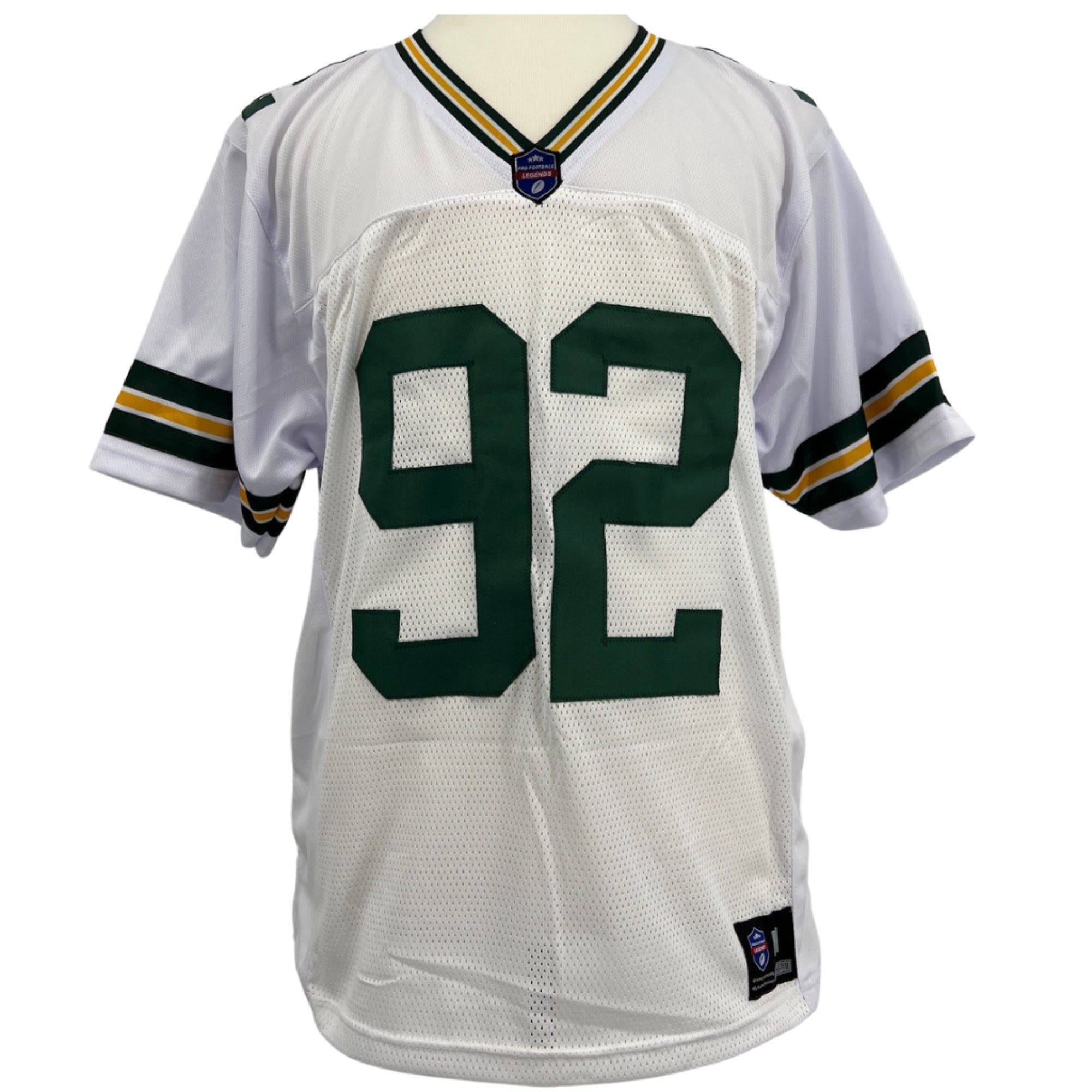 Reggie White Jersey White Green Bay | S-5XL Custom Sewn Stitched