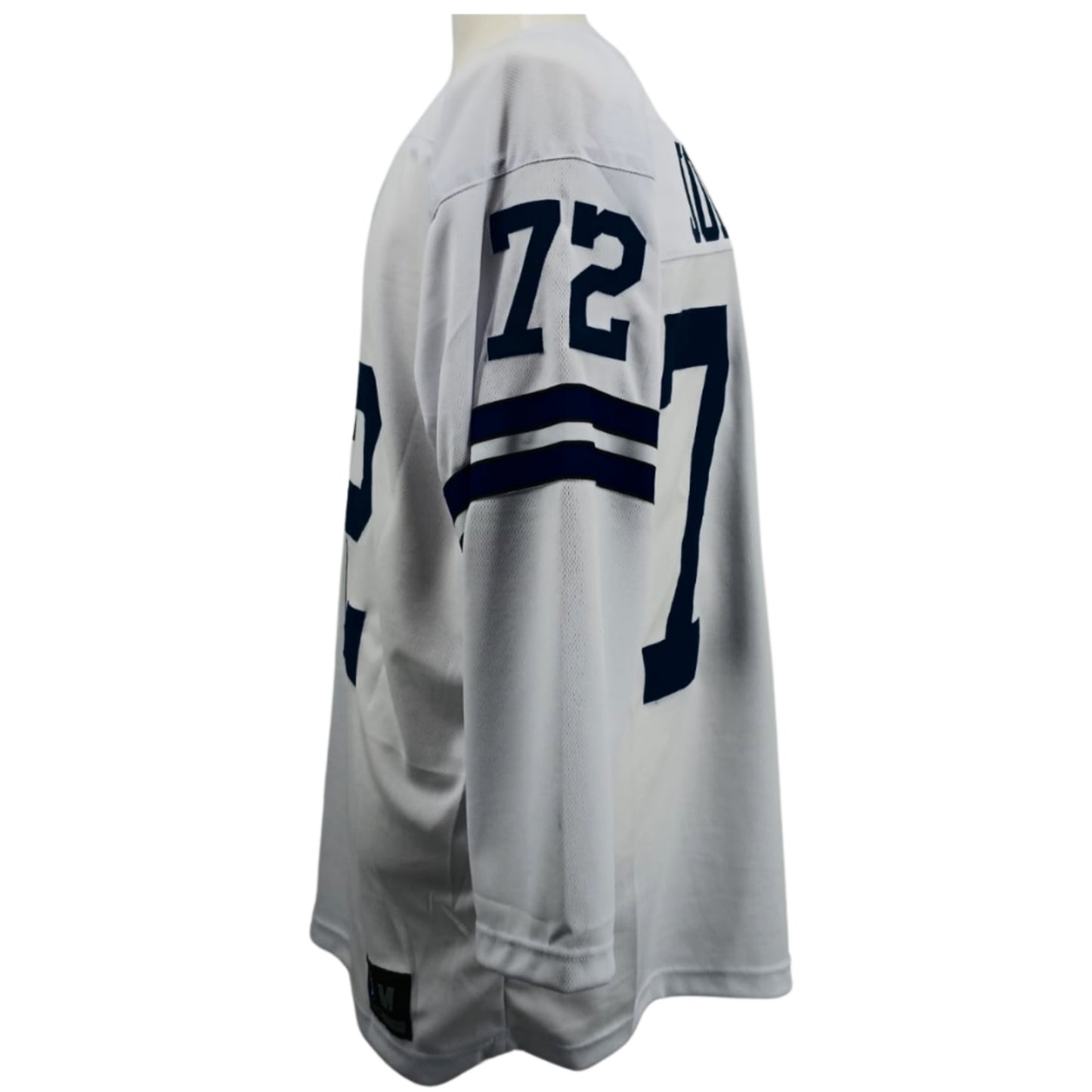 Ed "Too Tall" Jones Jersey L/S White Dallas M-5XL Custom Sewn Stitched