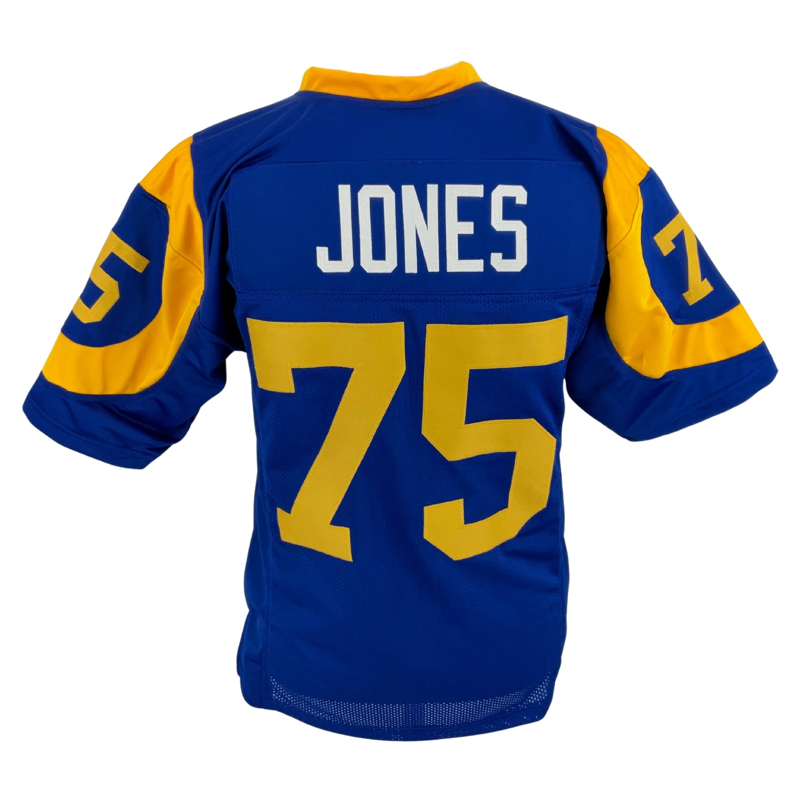 Deacon Jones Jersey Royal Blue Los Angeles | Adult Unisex S-5XL Unsigned Custom Sewn Stitched