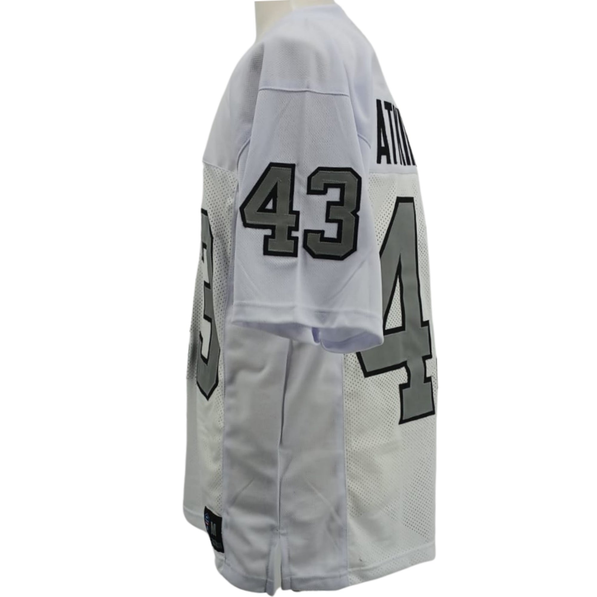 George Atkinson Jersey White Oakland S/B M-5XL Sewn Stitch