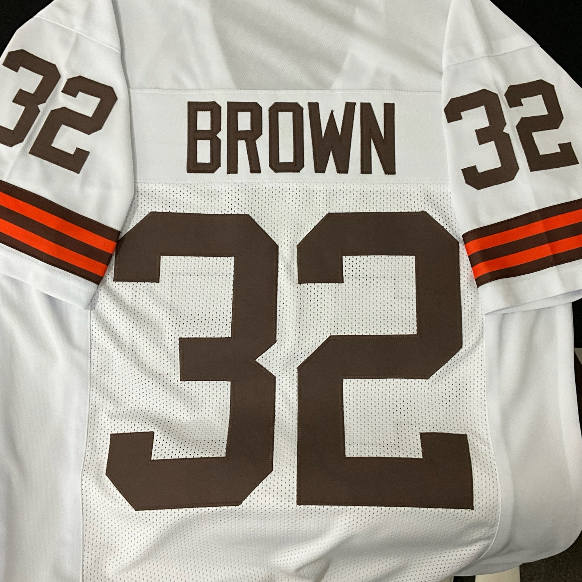 Jim Brown Jersey White Cleveland | Unisex Adult Sizes S-5XL Unsigned Custom Sewn Stitched