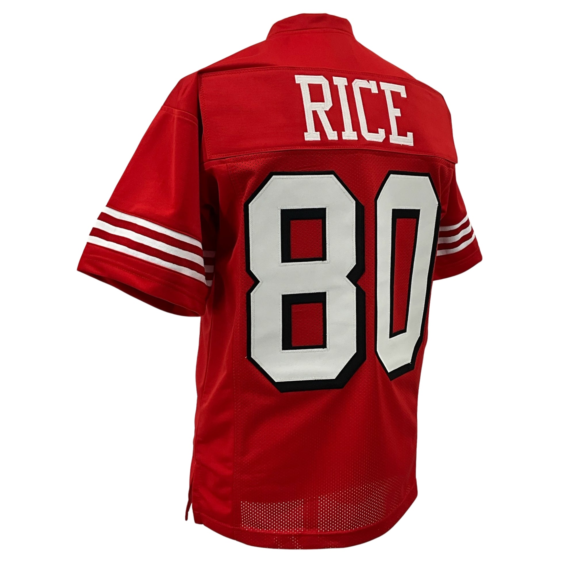 Jerry Rice Jersey Red w/ Drop Shadow San Francisco | M-5XL Custom Sewn Stitched