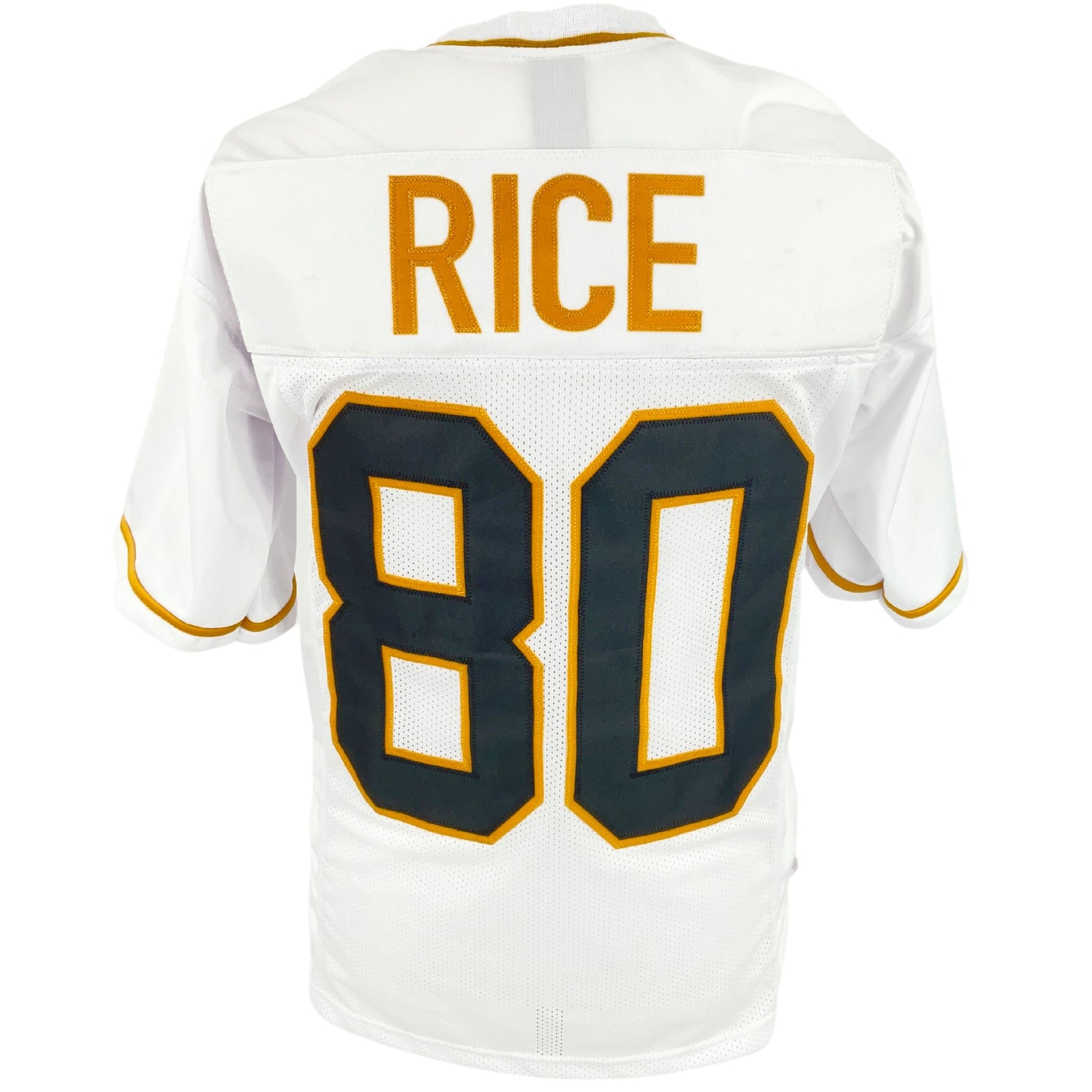 Jerry Rice Jersey White Black Number San Francisco | Unisex Adult Sizes S-5XL Unsigned Custom Sewn Stitched